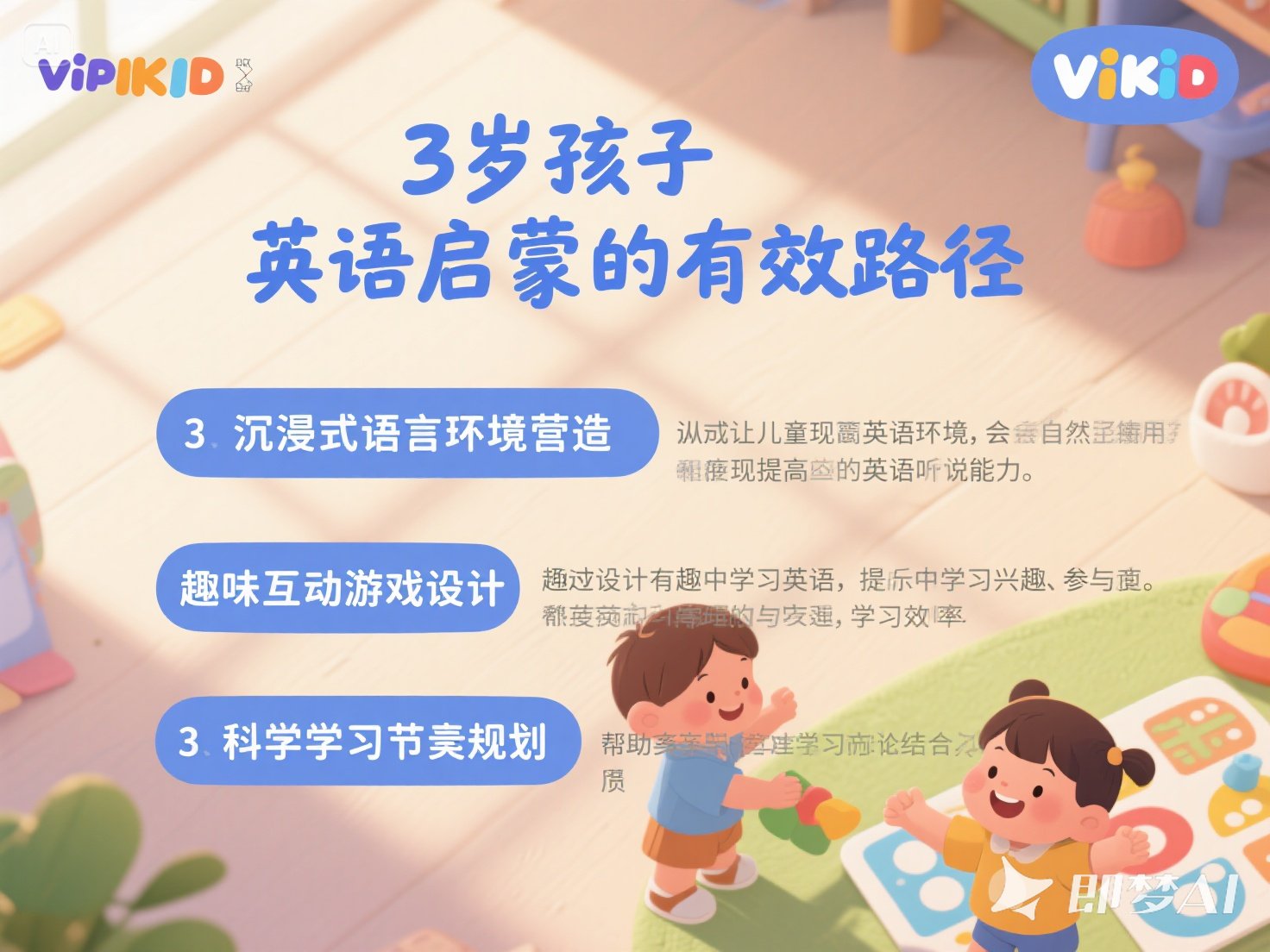 3 岁孩子如何开始英语启蒙教育？
