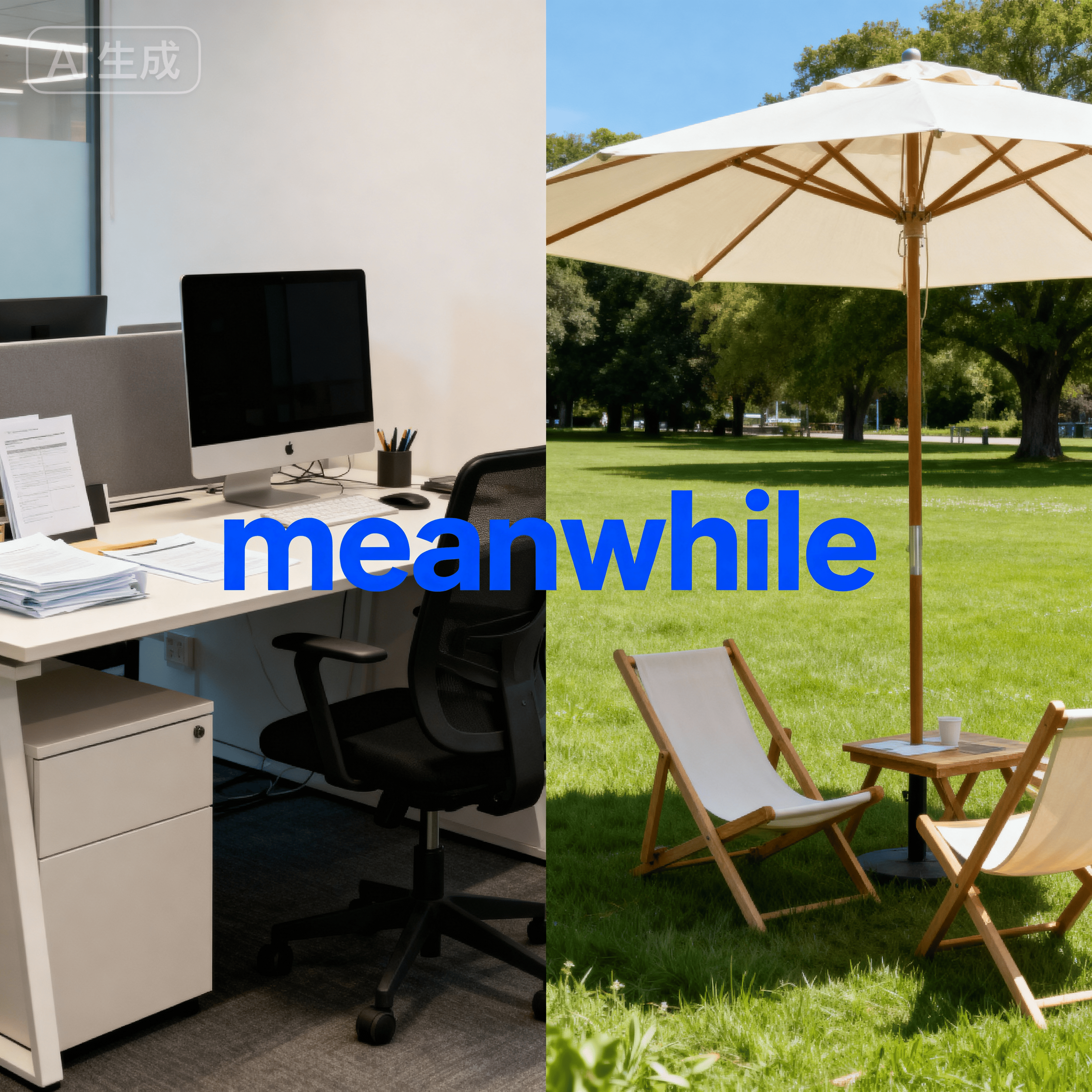 meanwhile是什么意思_meanwhile怎么读_音标ˈmi-nwaɪl