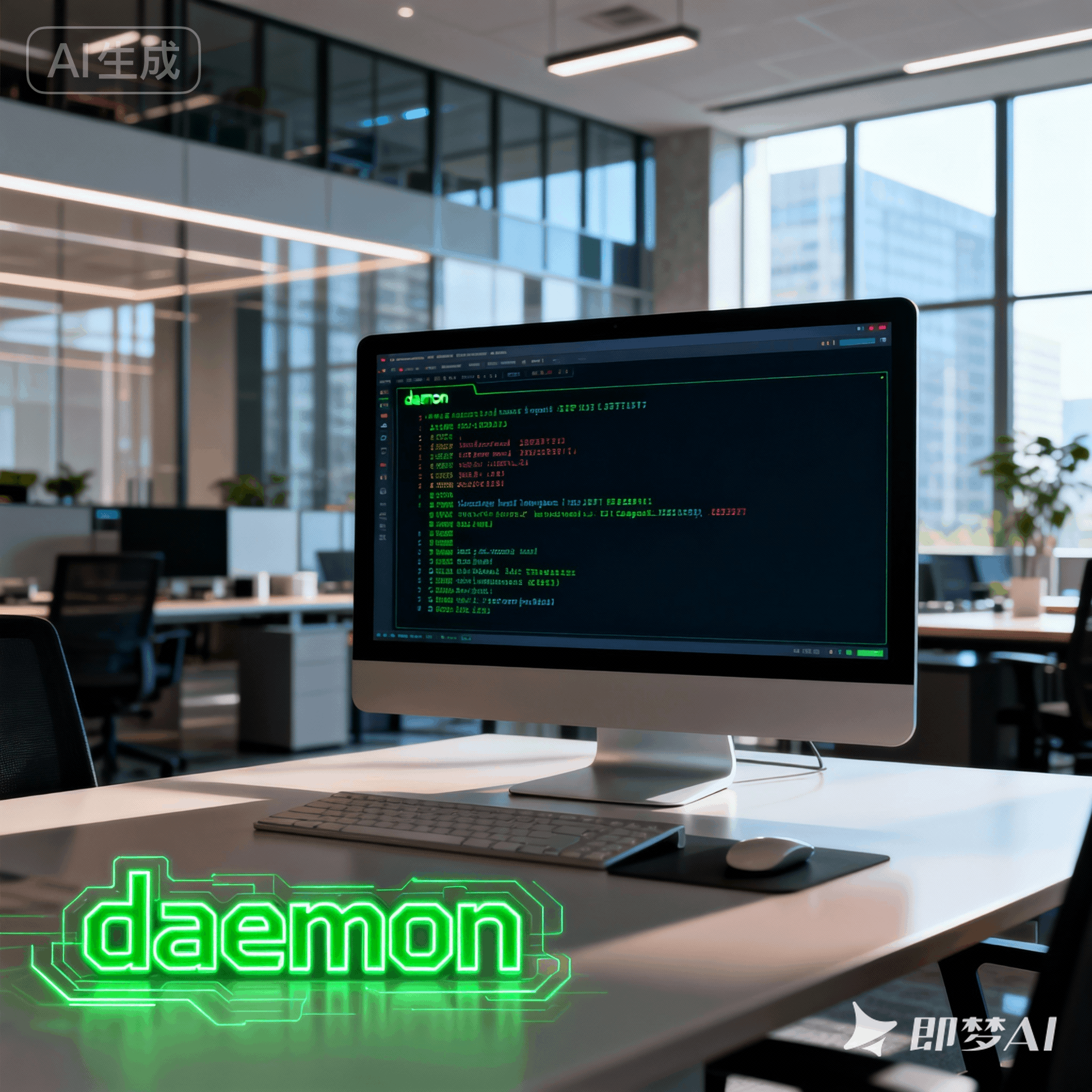 daemon是什么意思_daemon怎么读_音标'di-mən