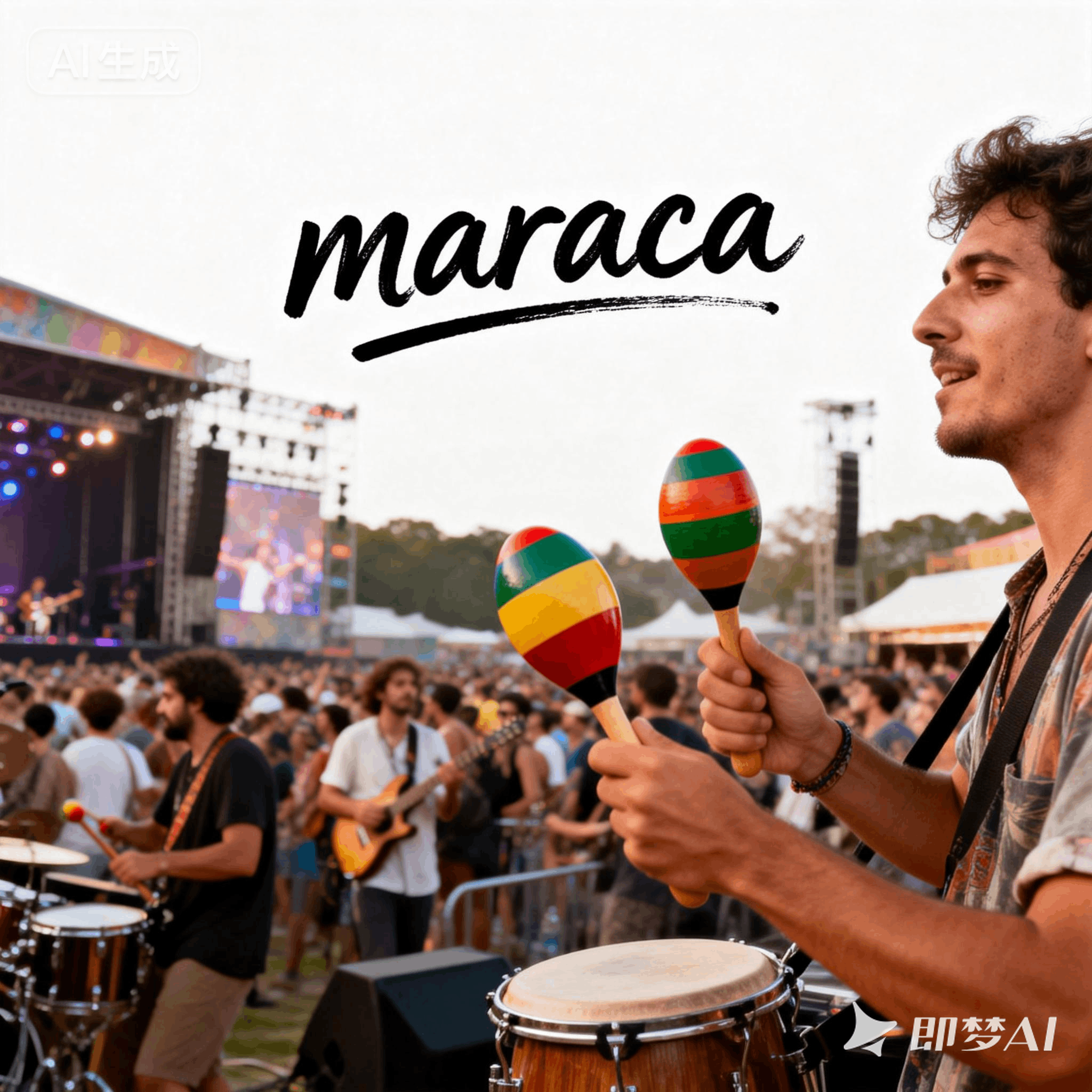 maraca是什么意思_maraca怎么读_音标mə'rɑ-kə