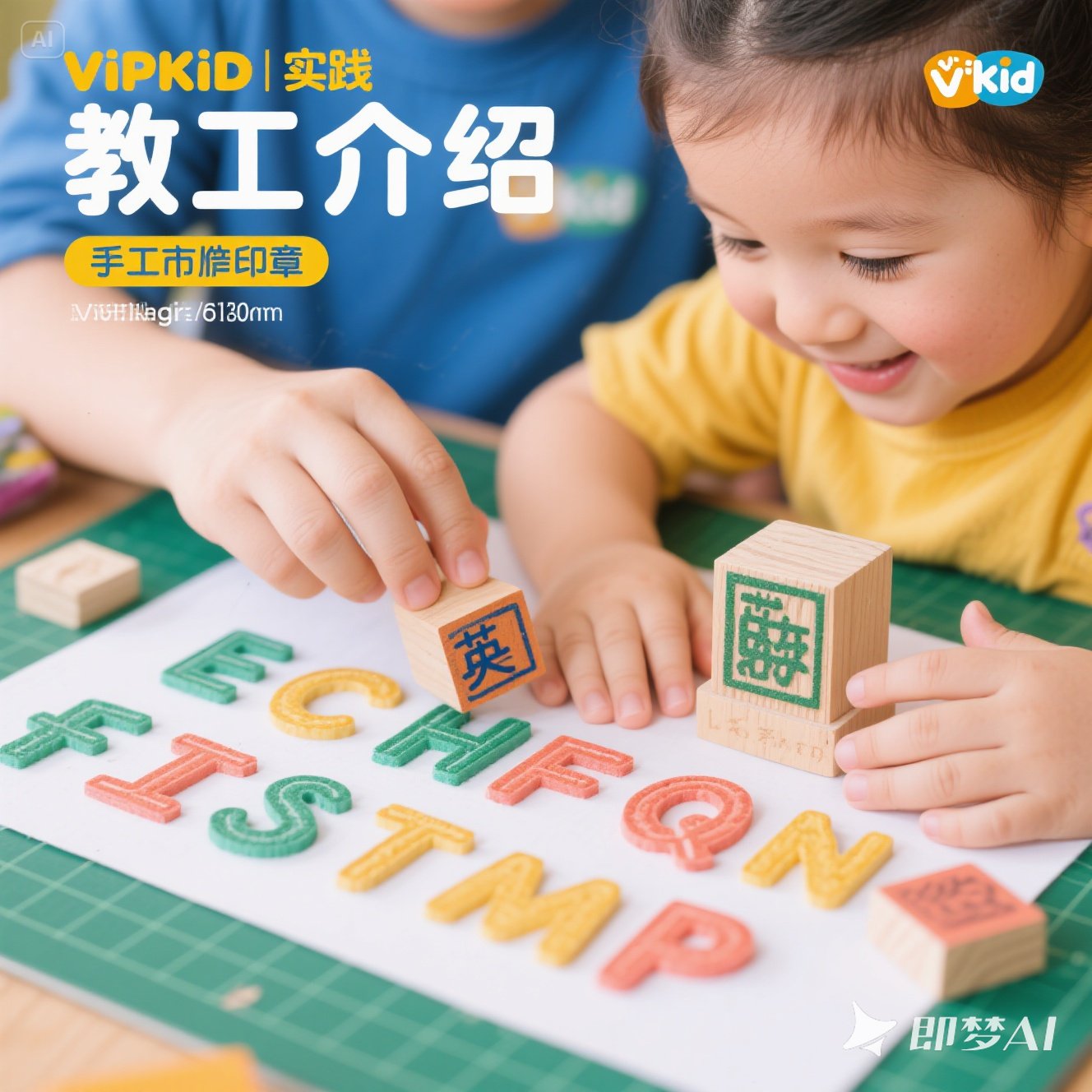 英语字母印章的手工制作步骤