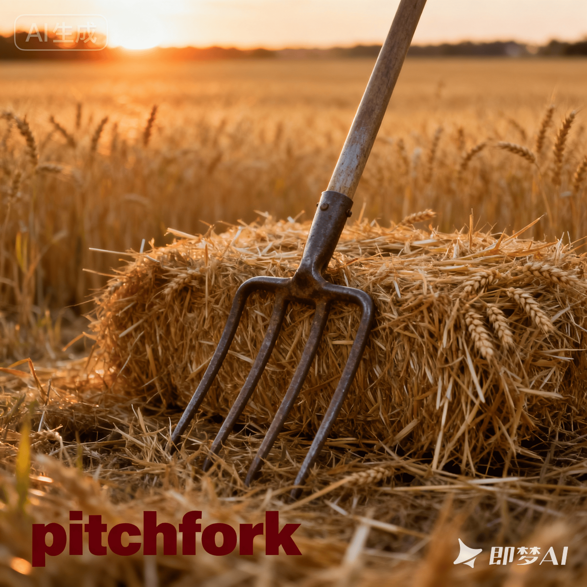 pitchfork是什么意思_pitchfork怎么读_音标ˈpɪtʃfɔ-k