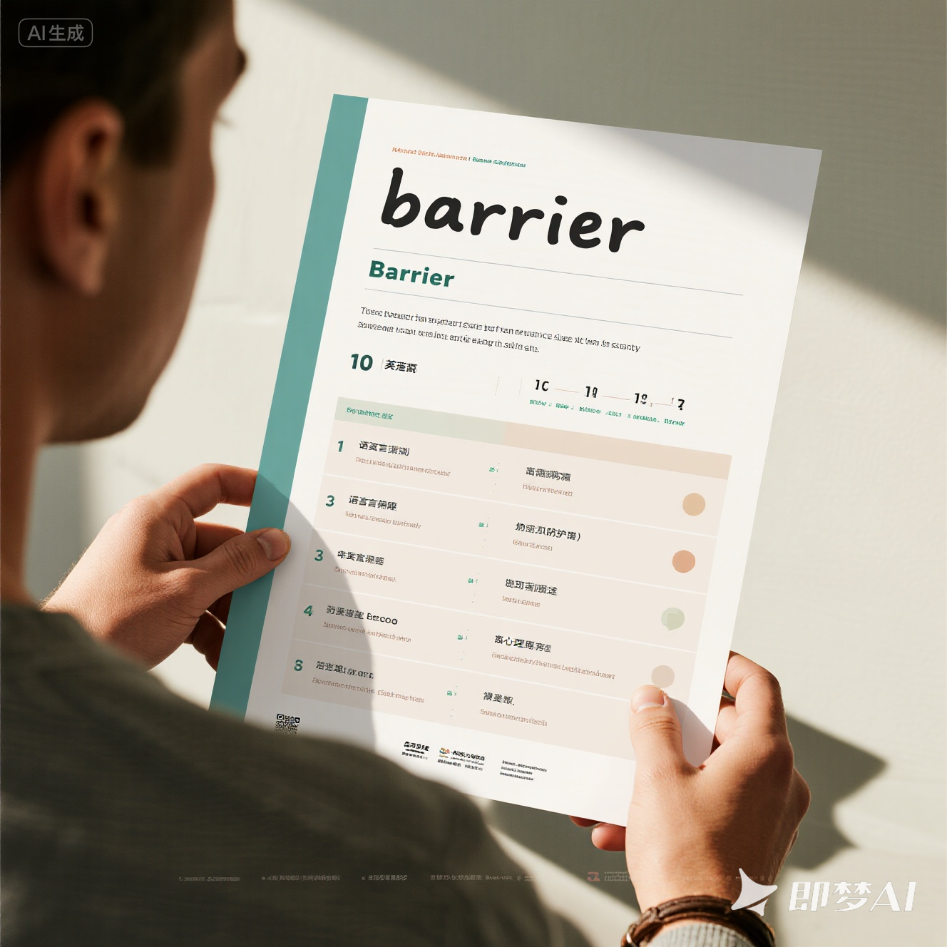 barrier 是什么意思_barrier 怎么读_音标 'bærɪə(r)