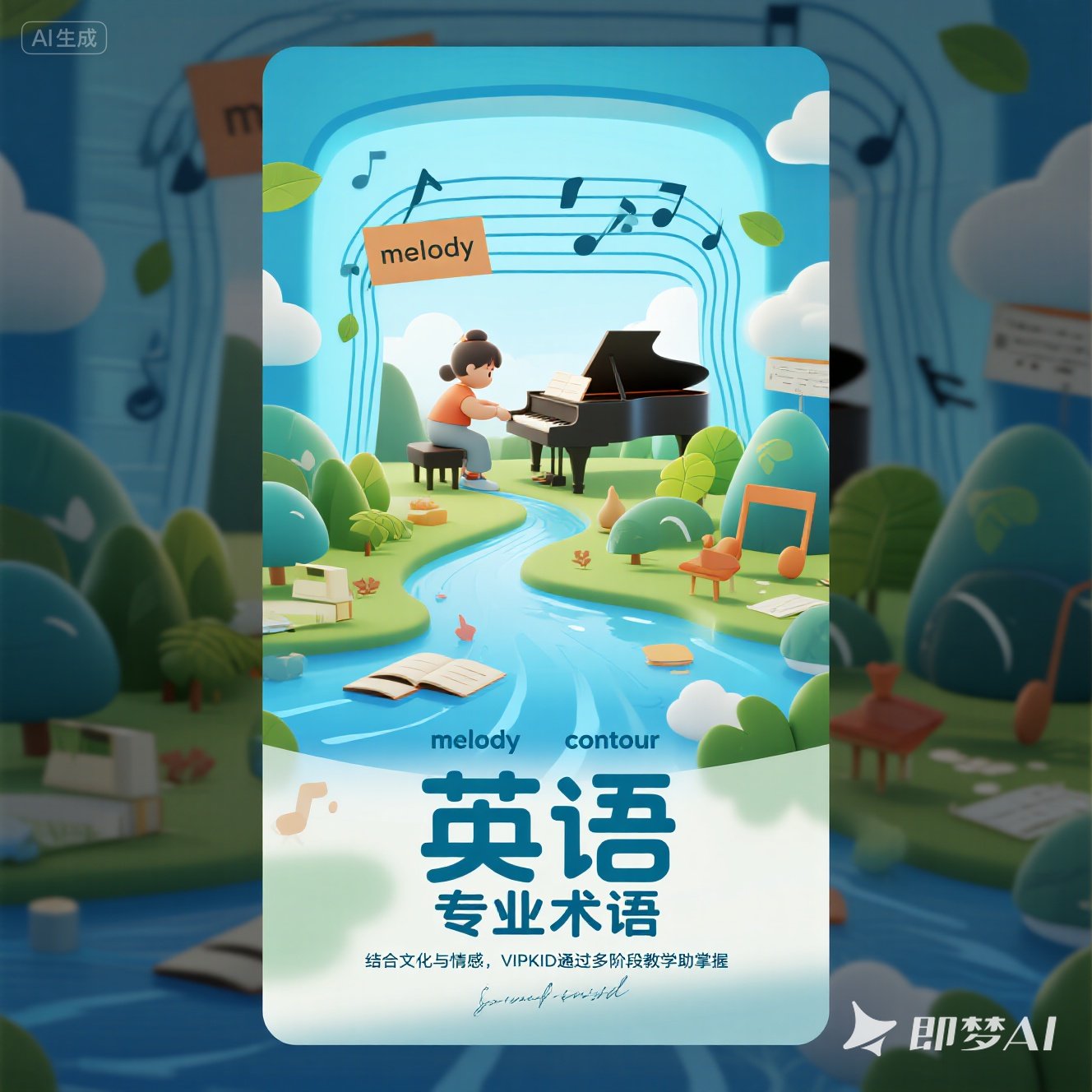 英语中如何描述音乐的旋律线？