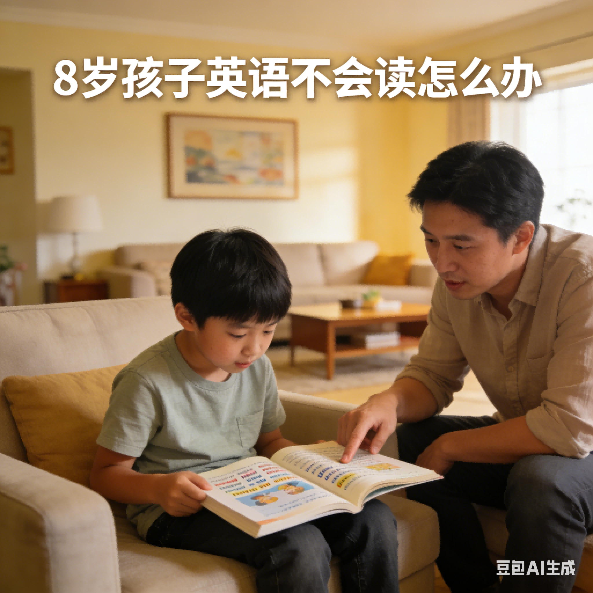 8岁孩子英语不会读怎么办