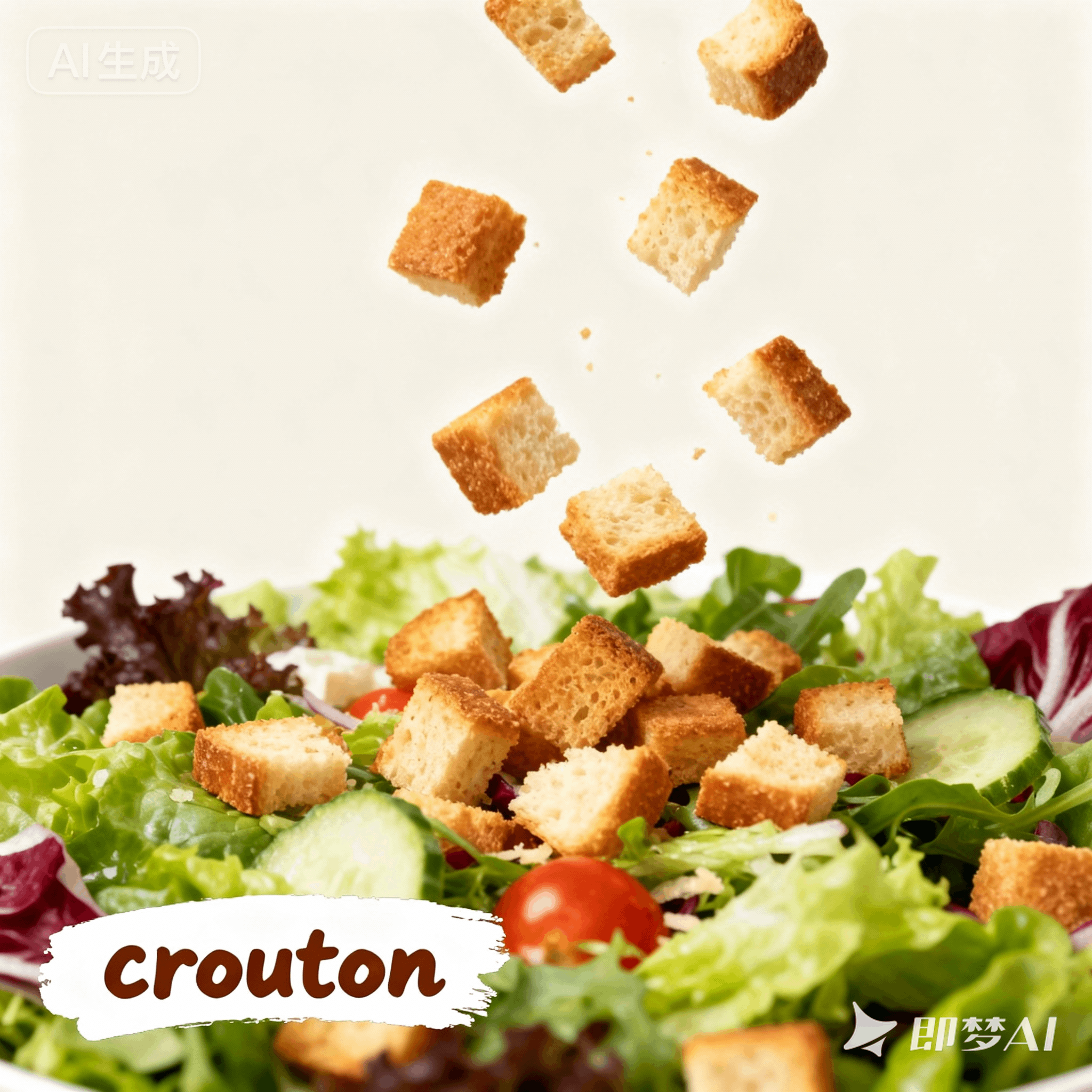 crouton是什么意思_crouton怎么读_音标ˈkru-tɒn