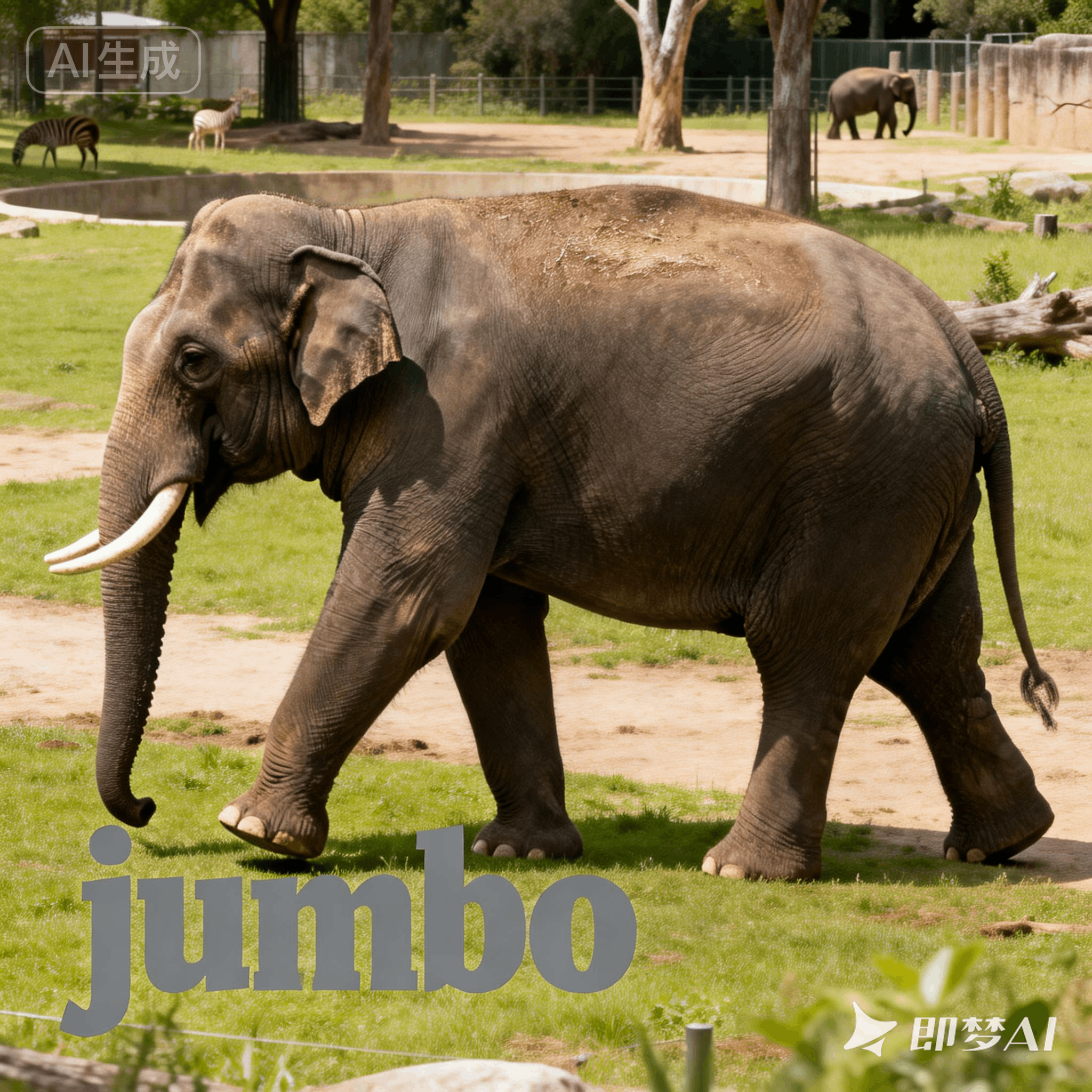 jumbo是什么意思_jumbo怎么读_音标'dʒʌmbəʊ