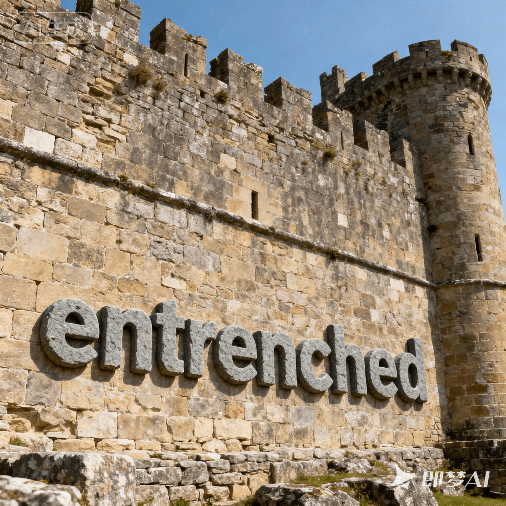 entrenched是什么意思_entrenched怎么读_音标ɪn'trentʃt