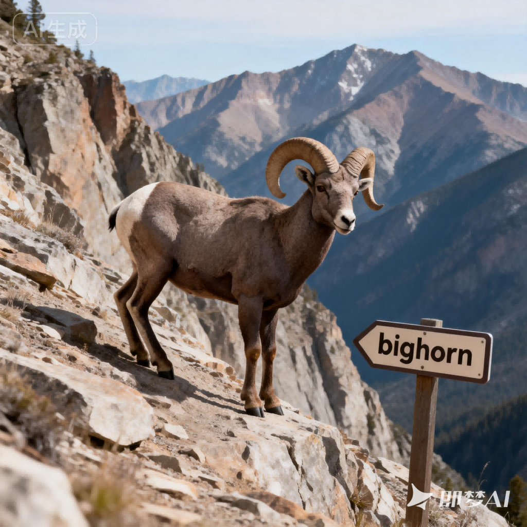 bighorn是什么意思_bighorn怎么读_音标'bighɒ-n