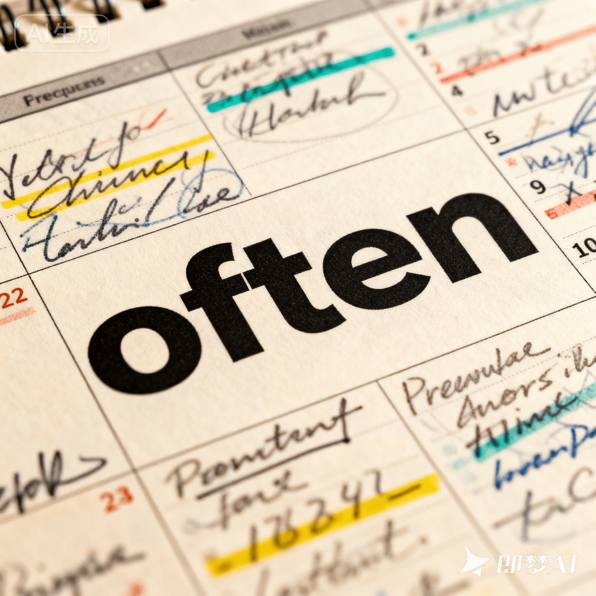 often是什么意思_often怎么读_音标ˈɒfən