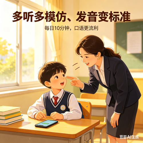 四年级的孩子英语发音不准怎么办