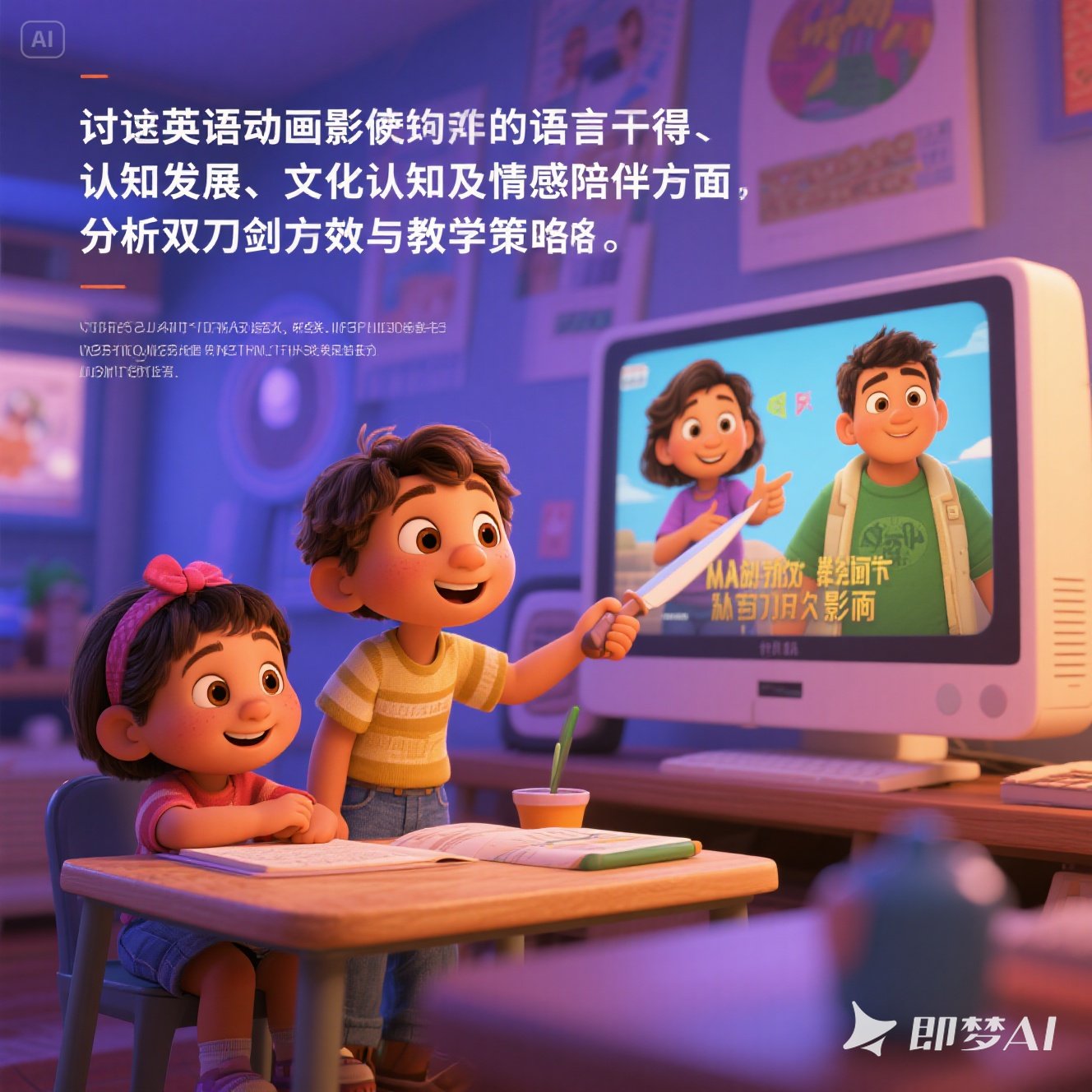 英语动画片对儿童学习的影响？