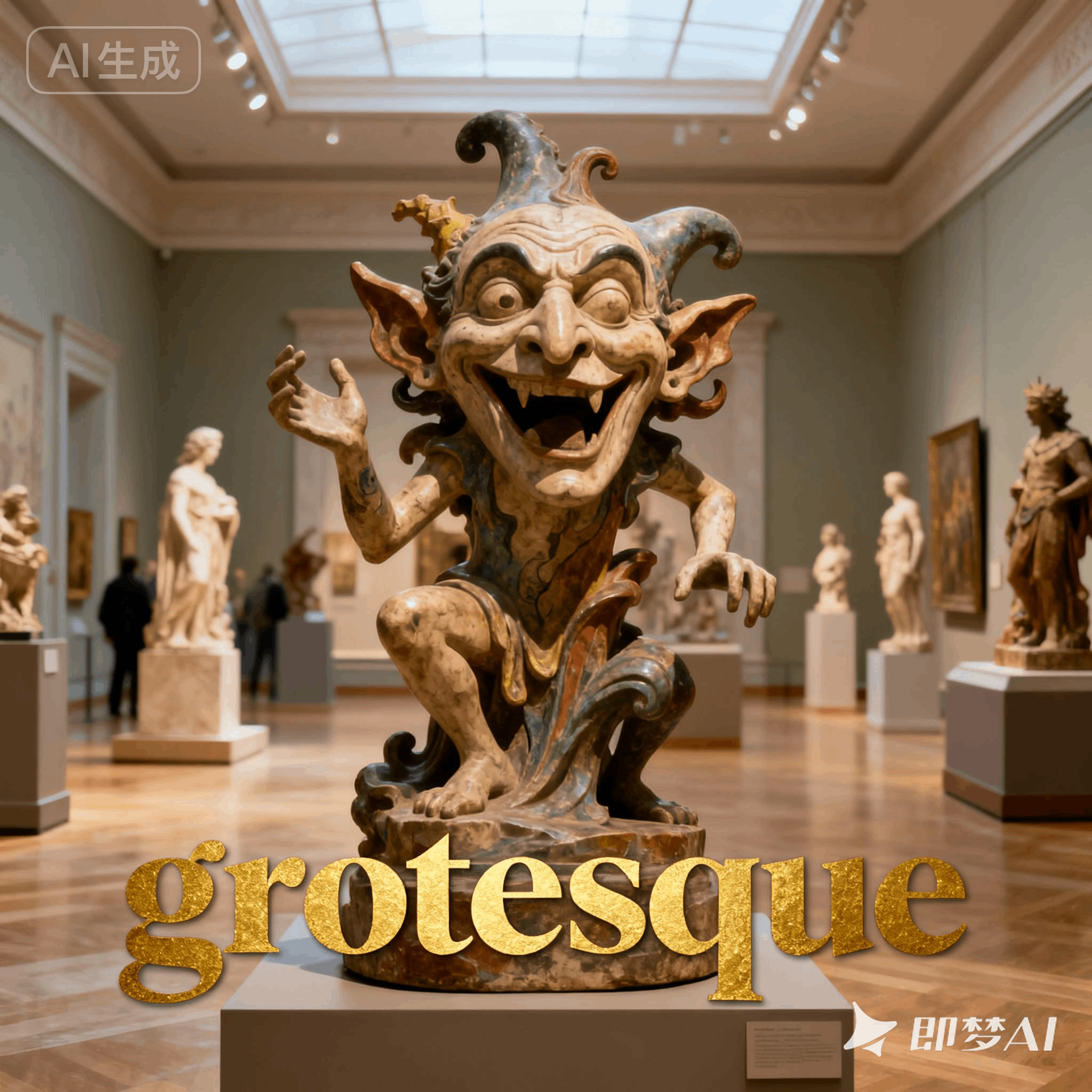 grotesque是什么意思_grotesque怎么读_音标grəʊˈtesk