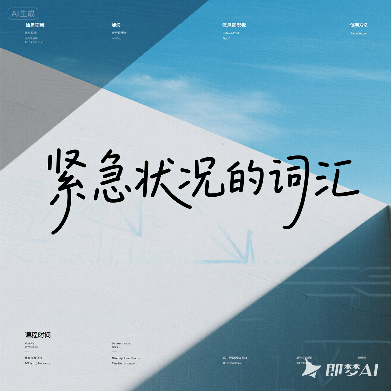 在英语中描述紧急状况的词汇？