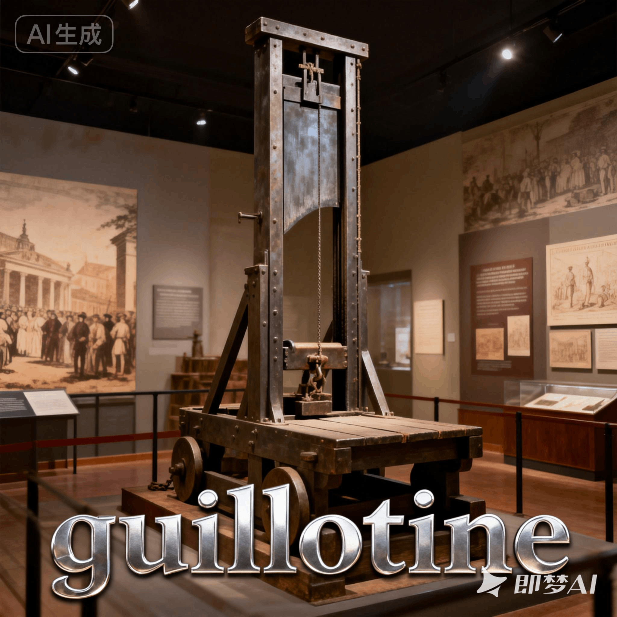guillotine是什么意思_guillotine怎么读_音标ˈgɪləti-n