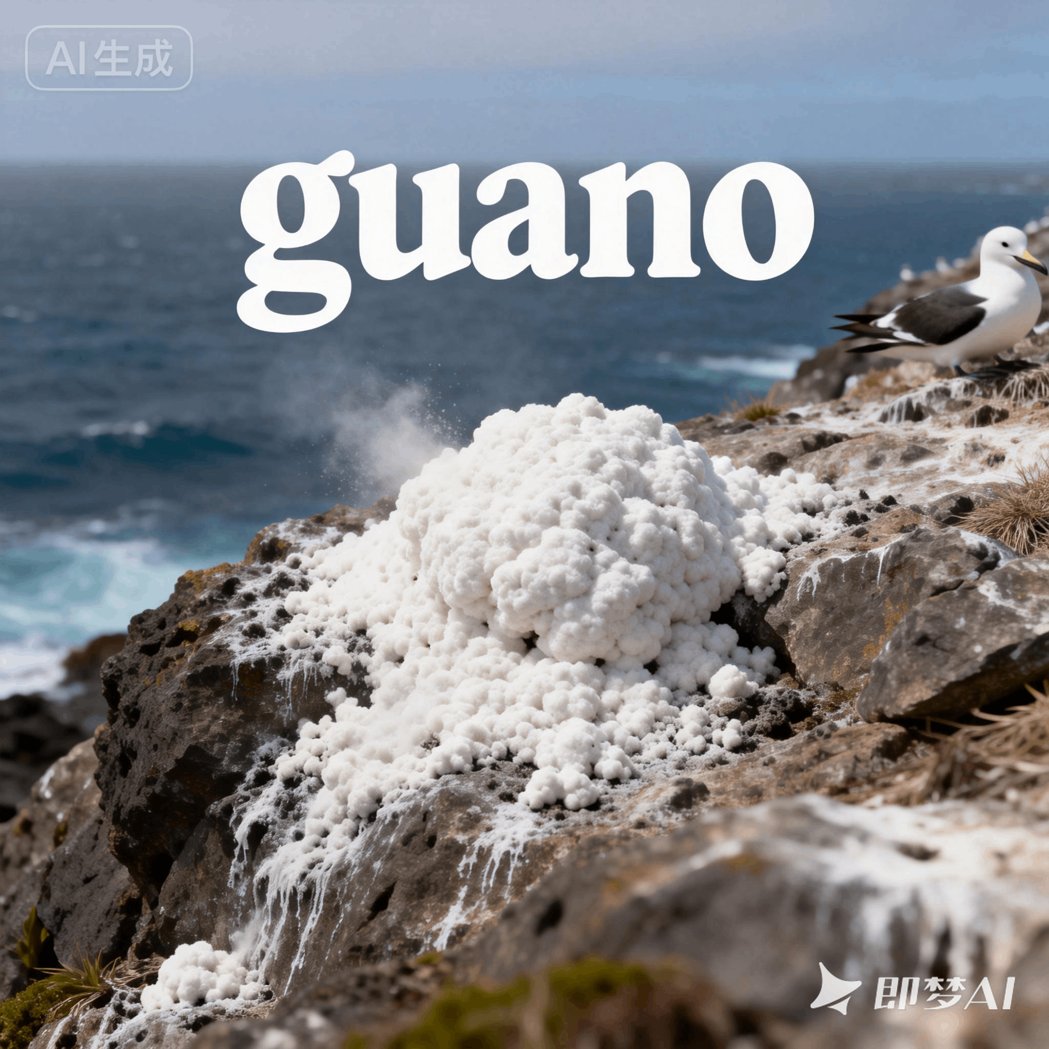 guano是什么意思_guano怎么读_音标'ɡwɑ-nəʊ