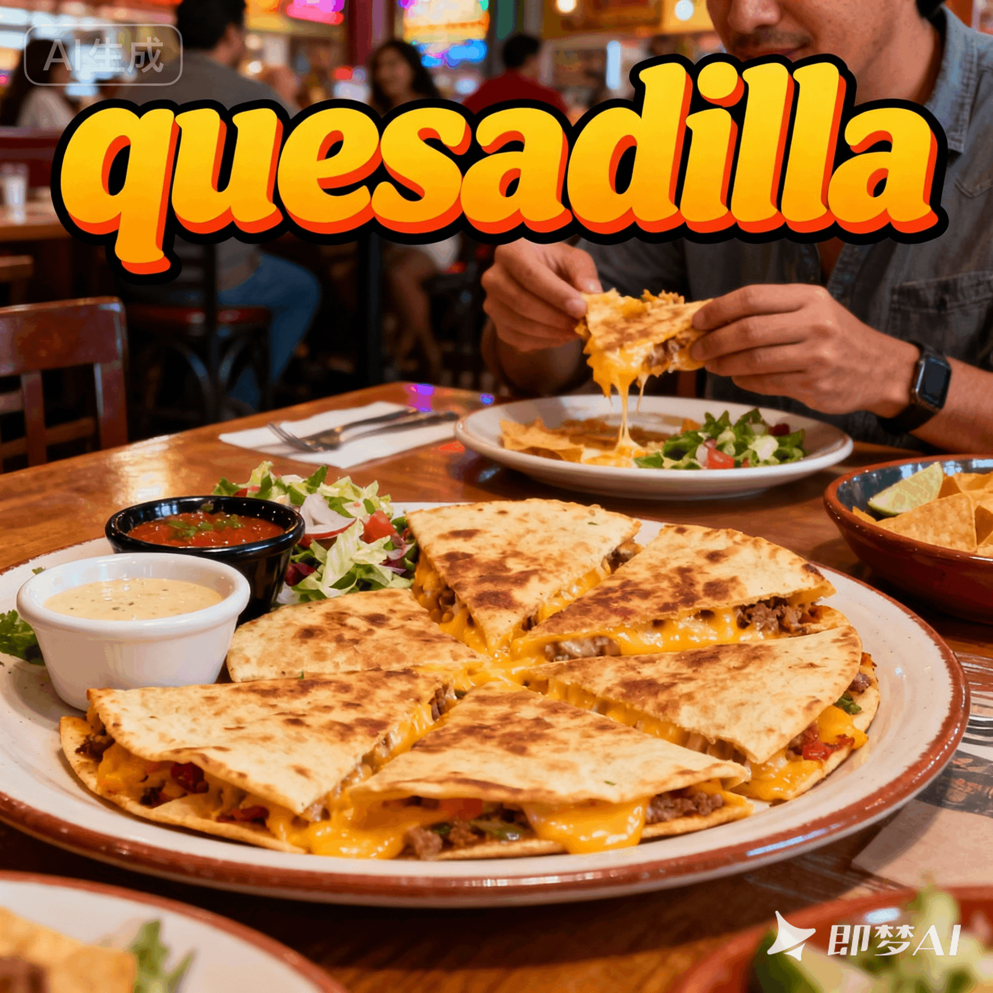 quesadilla是什么意思_quesadilla怎么读_音标keɪsə'di-jə