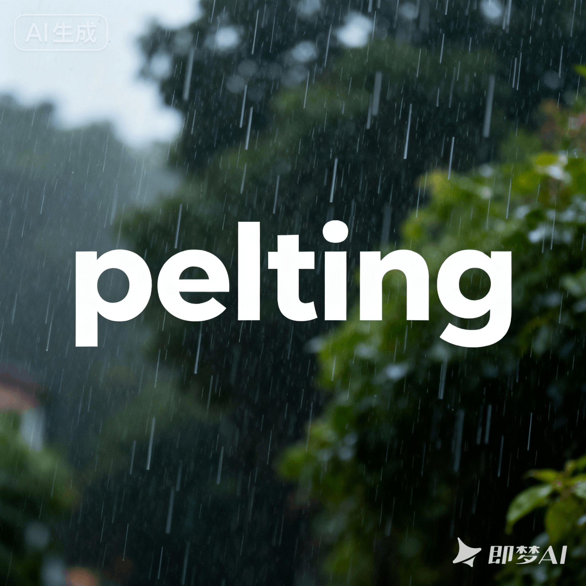 pelting是什么意思_pelting怎么读_音标'peltɪŋ