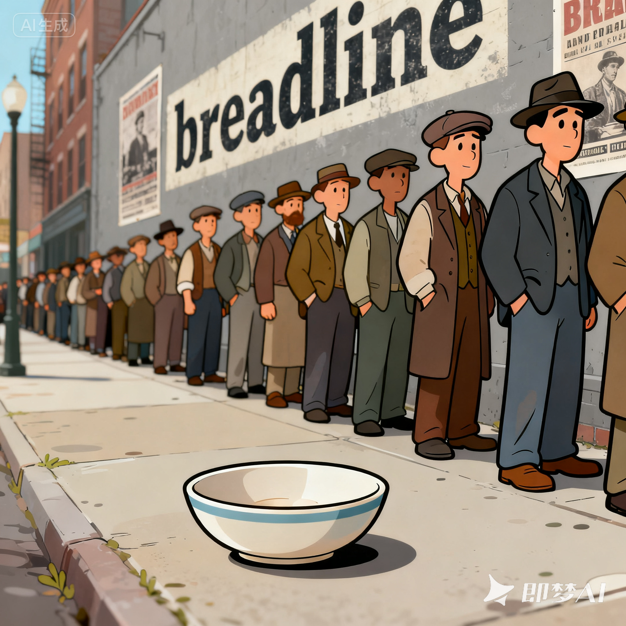 breadline是什么意思_breadline怎么读_音标ˈbredlaɪn