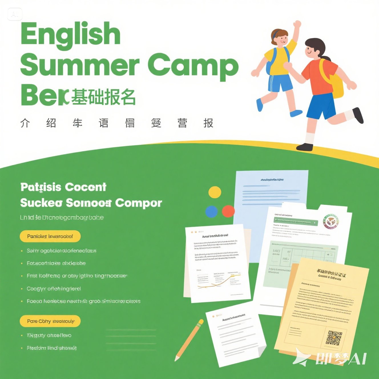 英语夏令营报名需要哪些材料？
