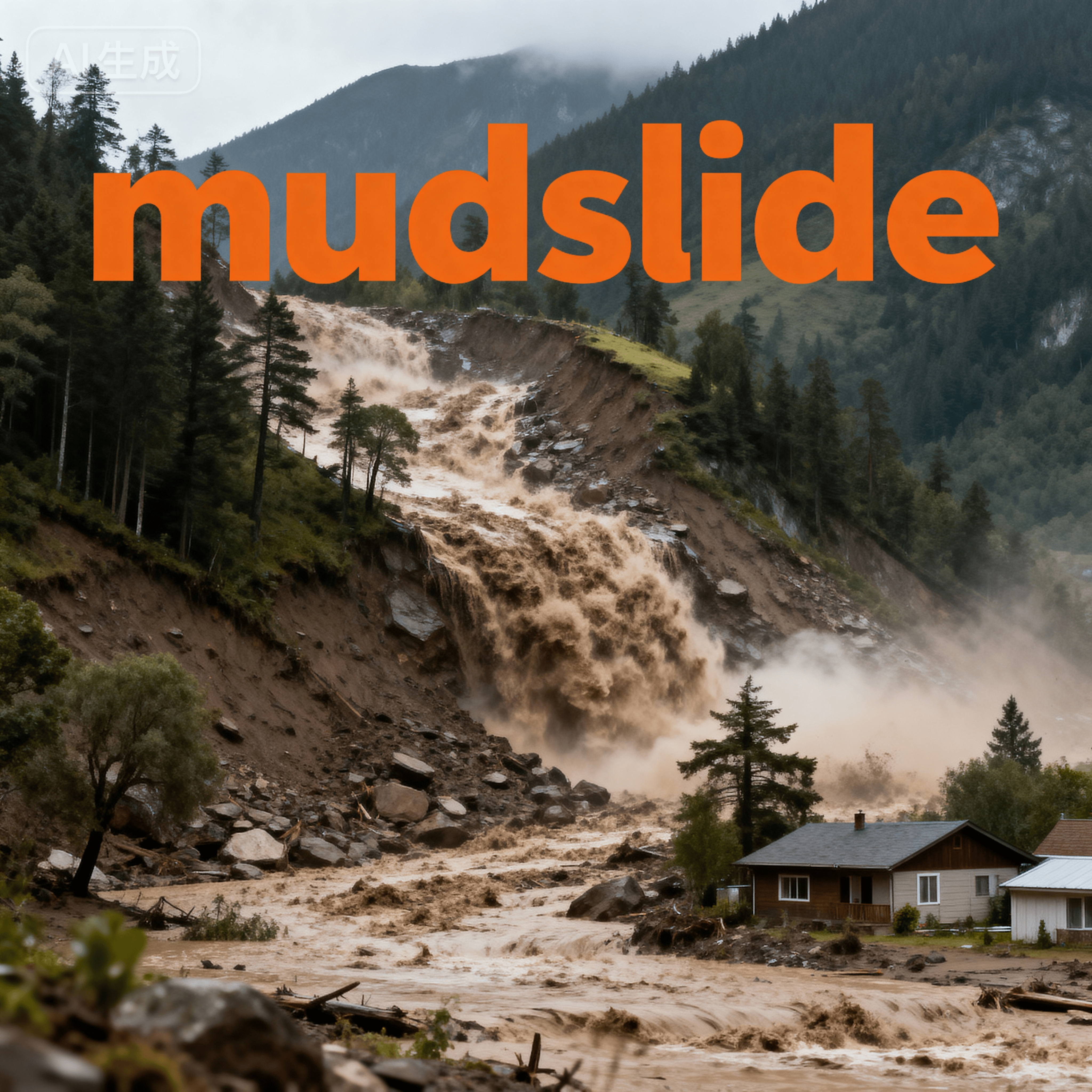 mudslide是什么意思_mudslide怎么读_音标ˈmʌdslaɪd