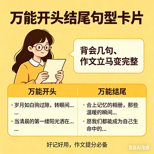 小学英语开头结尾句子摘抄