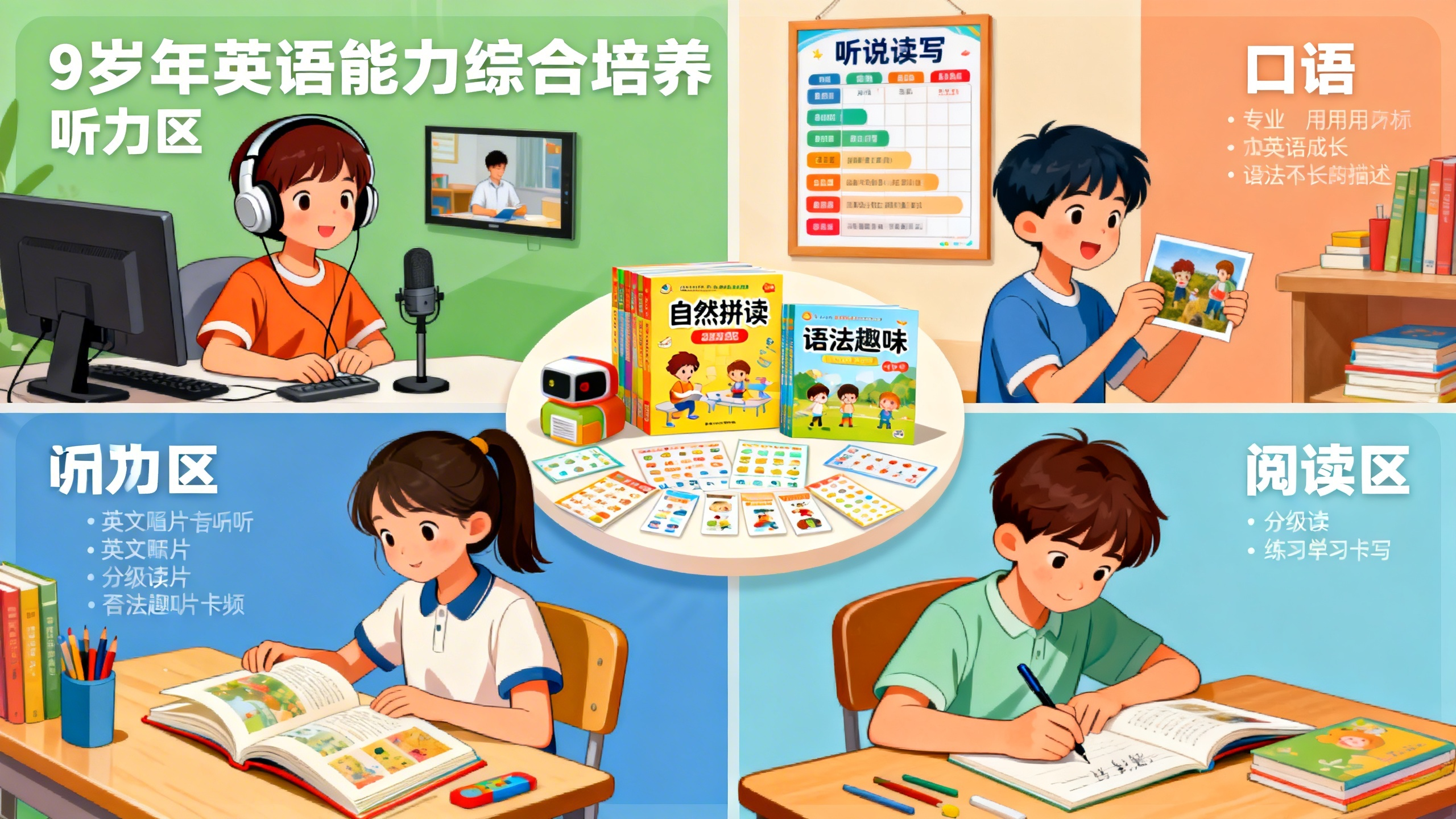 9岁小孩适合学什么英语