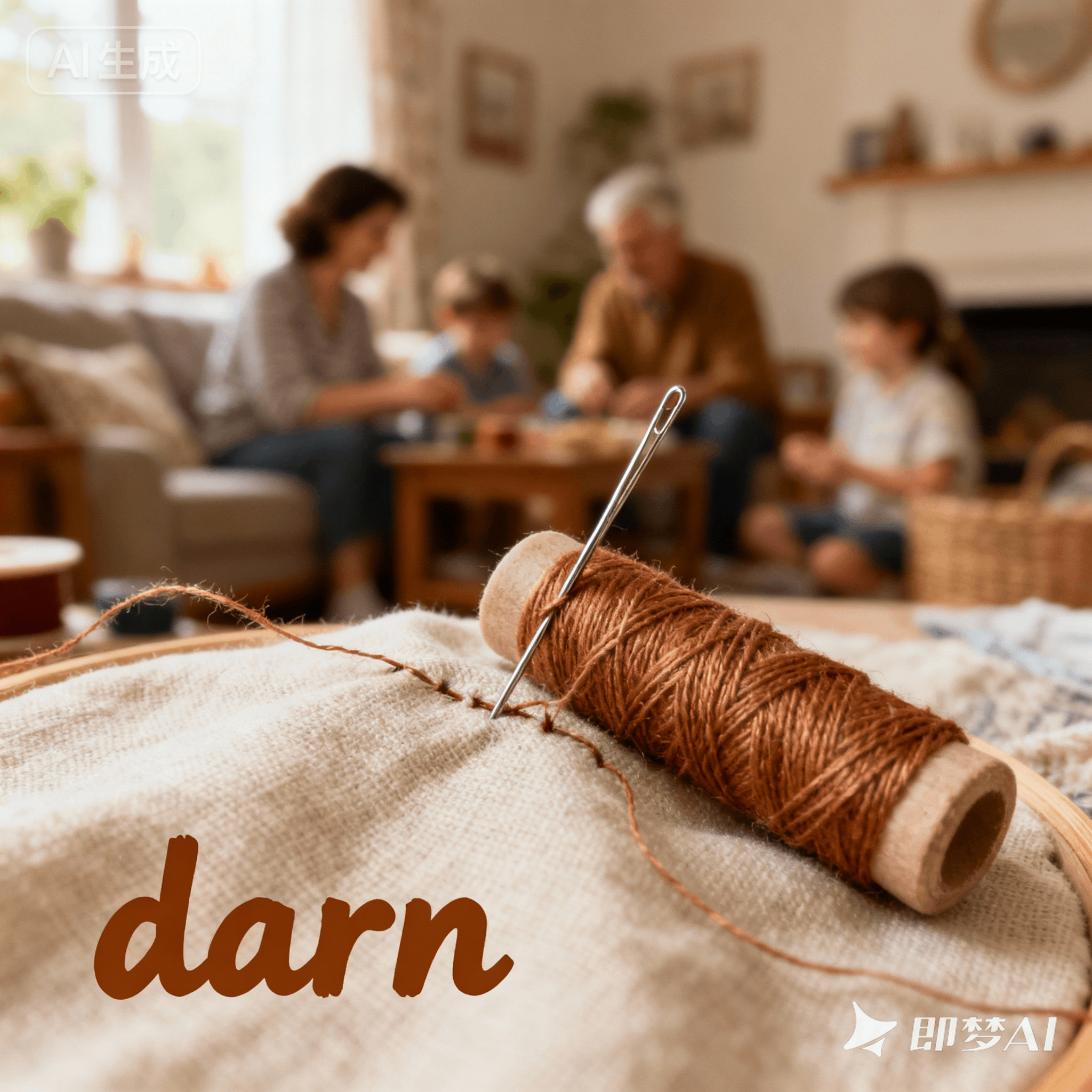 darn是什么意思_darn怎么读_音标dɑ-n