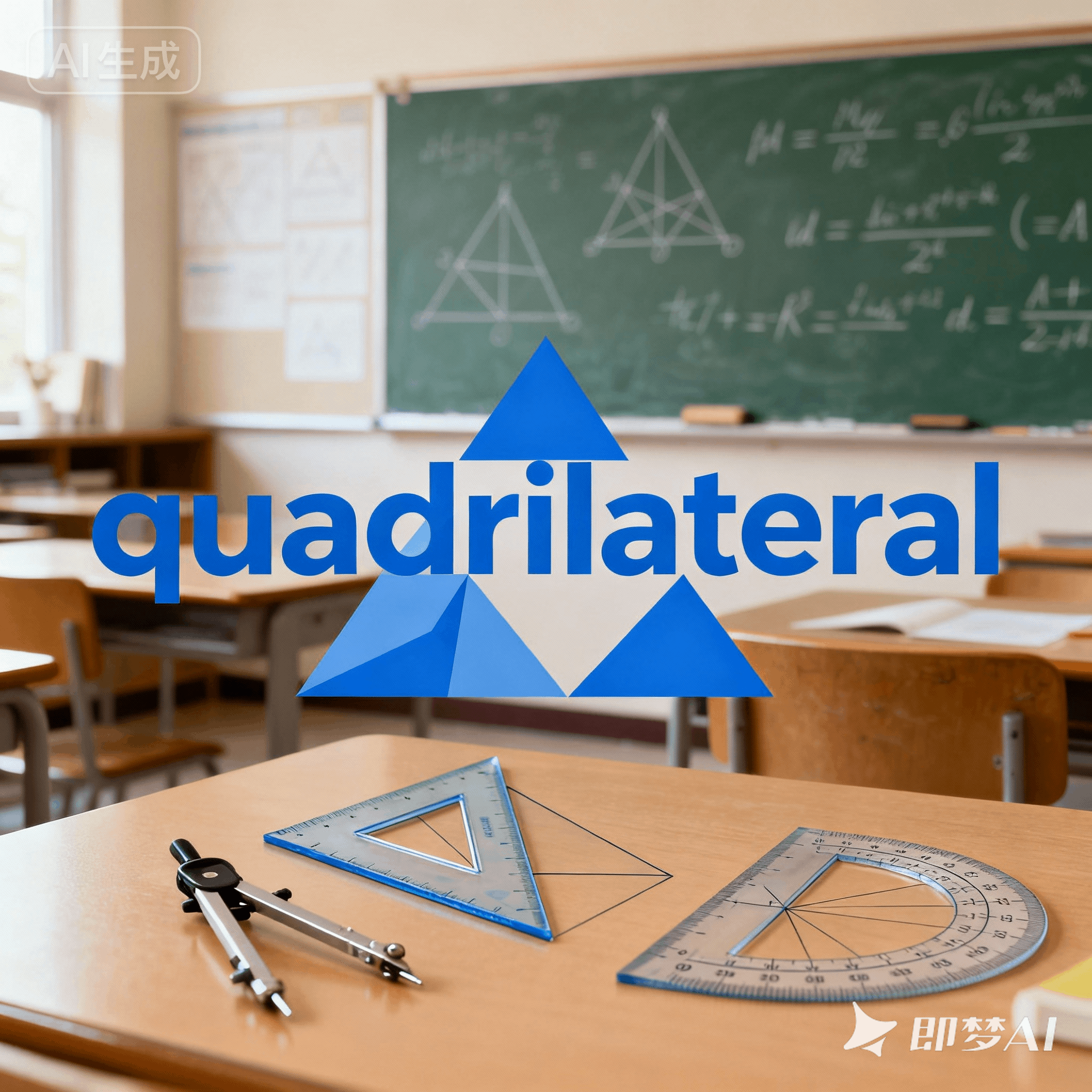 quadrilateral是什么意思_quadrilateral怎么读_音标ˌkwɒdrɪˈlætərəl
