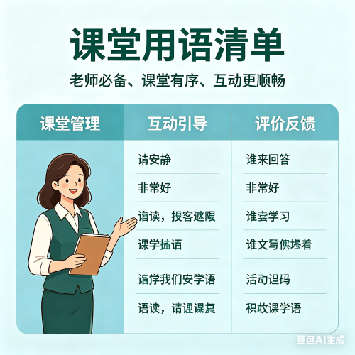 小学英语公开课常用语有哪些