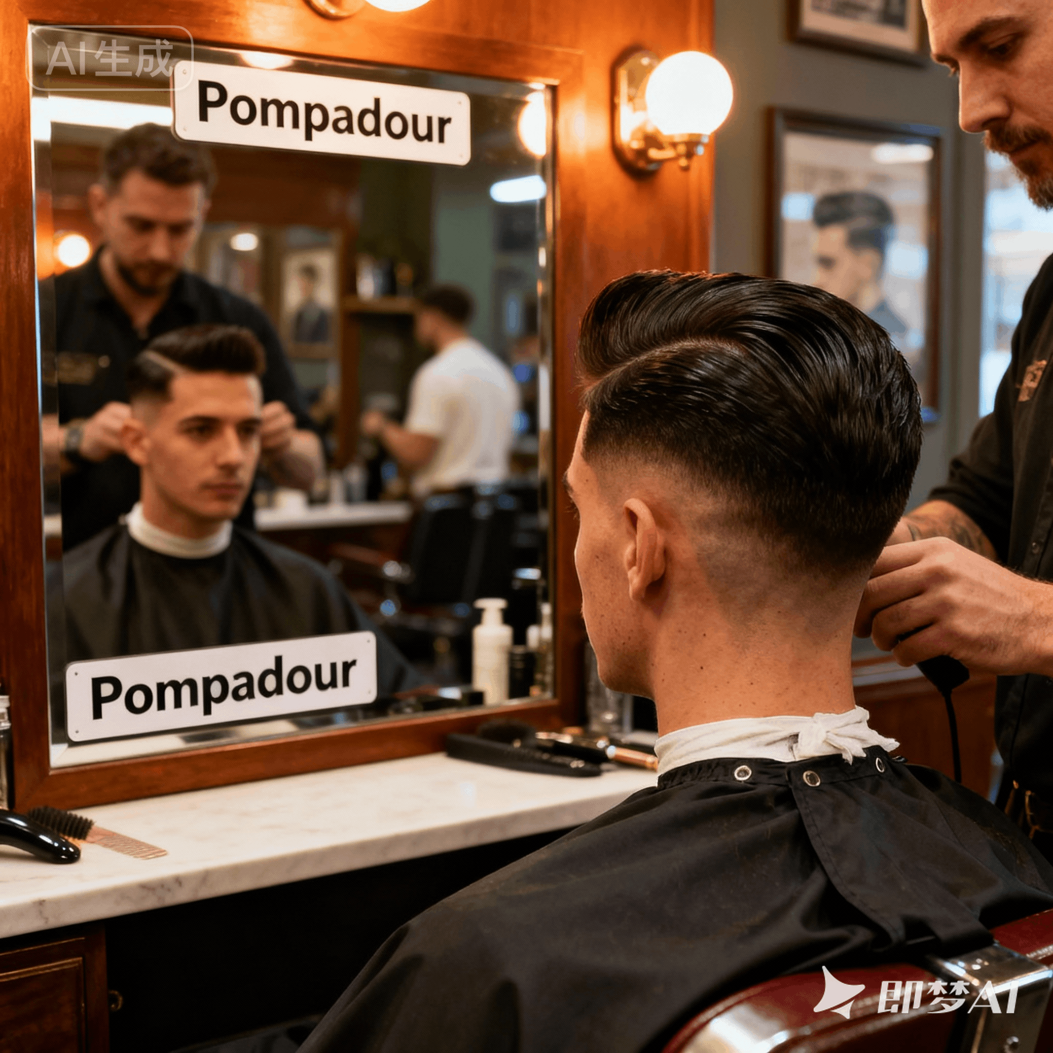 pompadour是什么意思_pompadour怎么读_音标'pɒmpәdɒ-