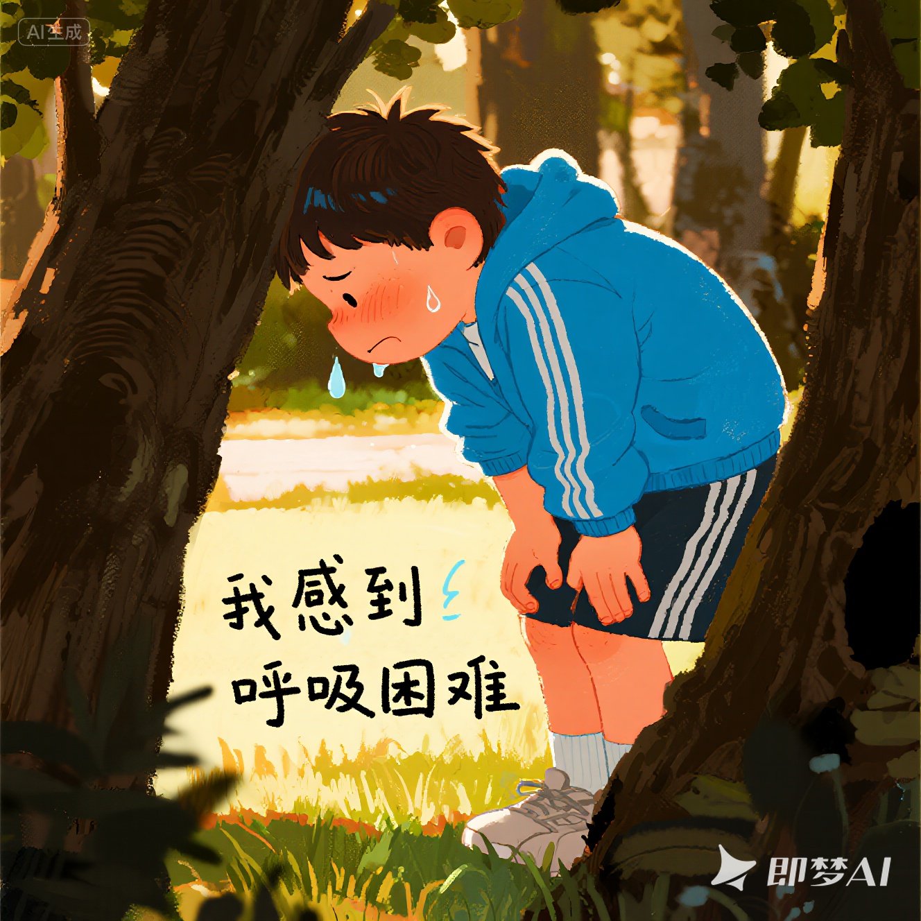 儿童英语中如何描述哮喘发作？