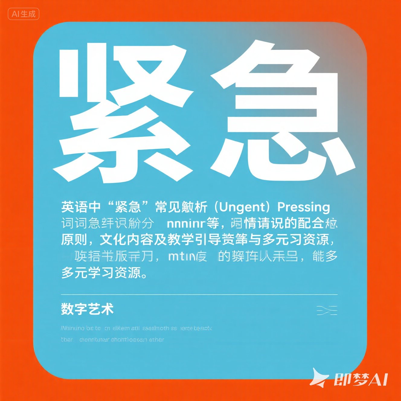 英语中 “紧急” 一词如何表述？
