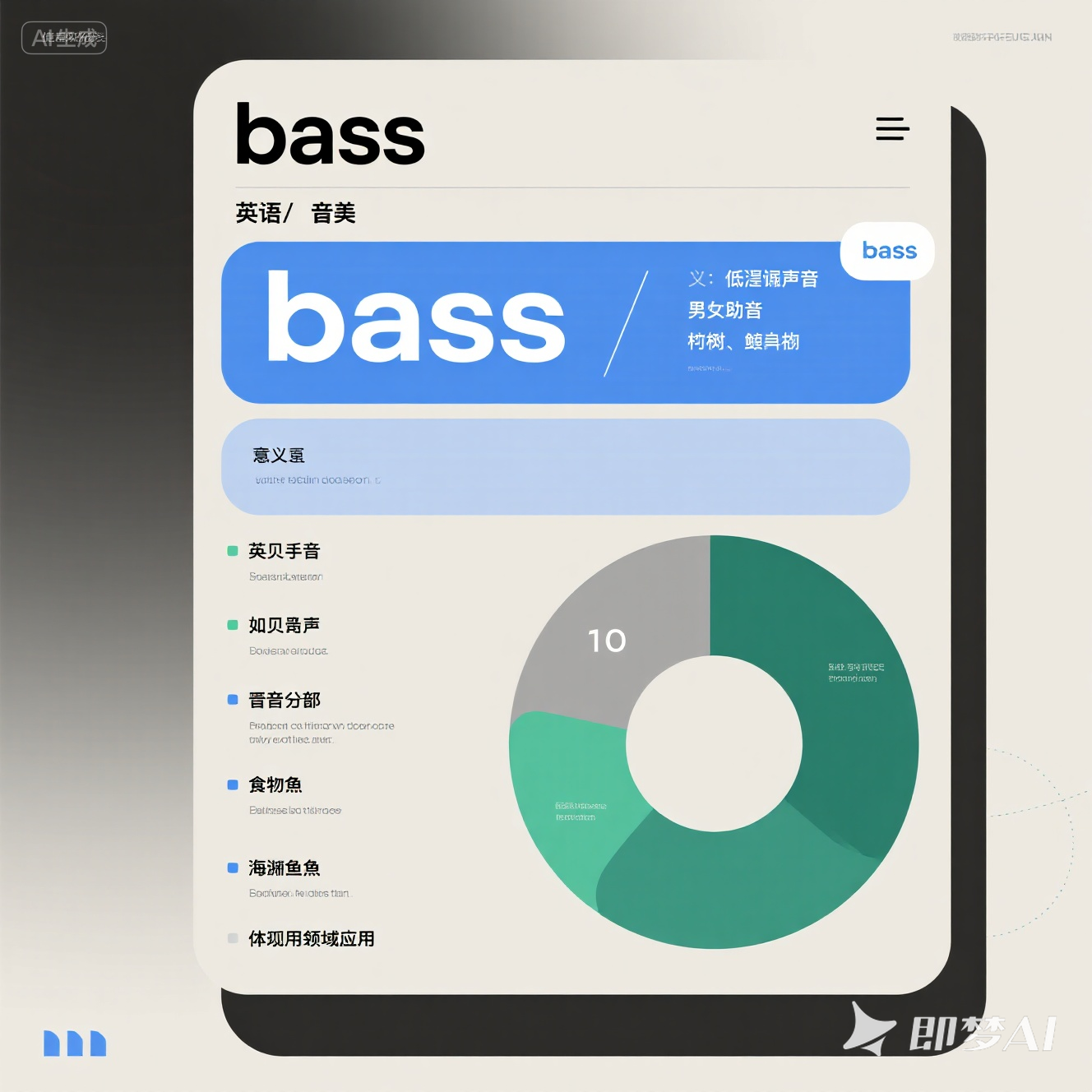 bass 是什么意思_bass 怎么读_音标 beɪs