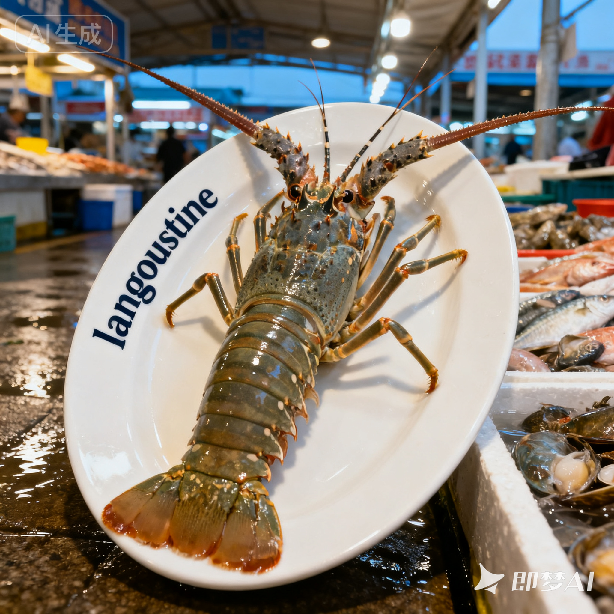 langoustine是什么意思_langoustine怎么读_音标ˈlɒŋgʊsti-n