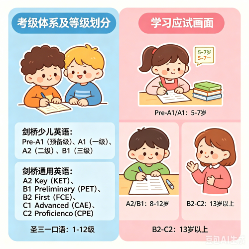 英语考级一共有几个等级几岁可以考