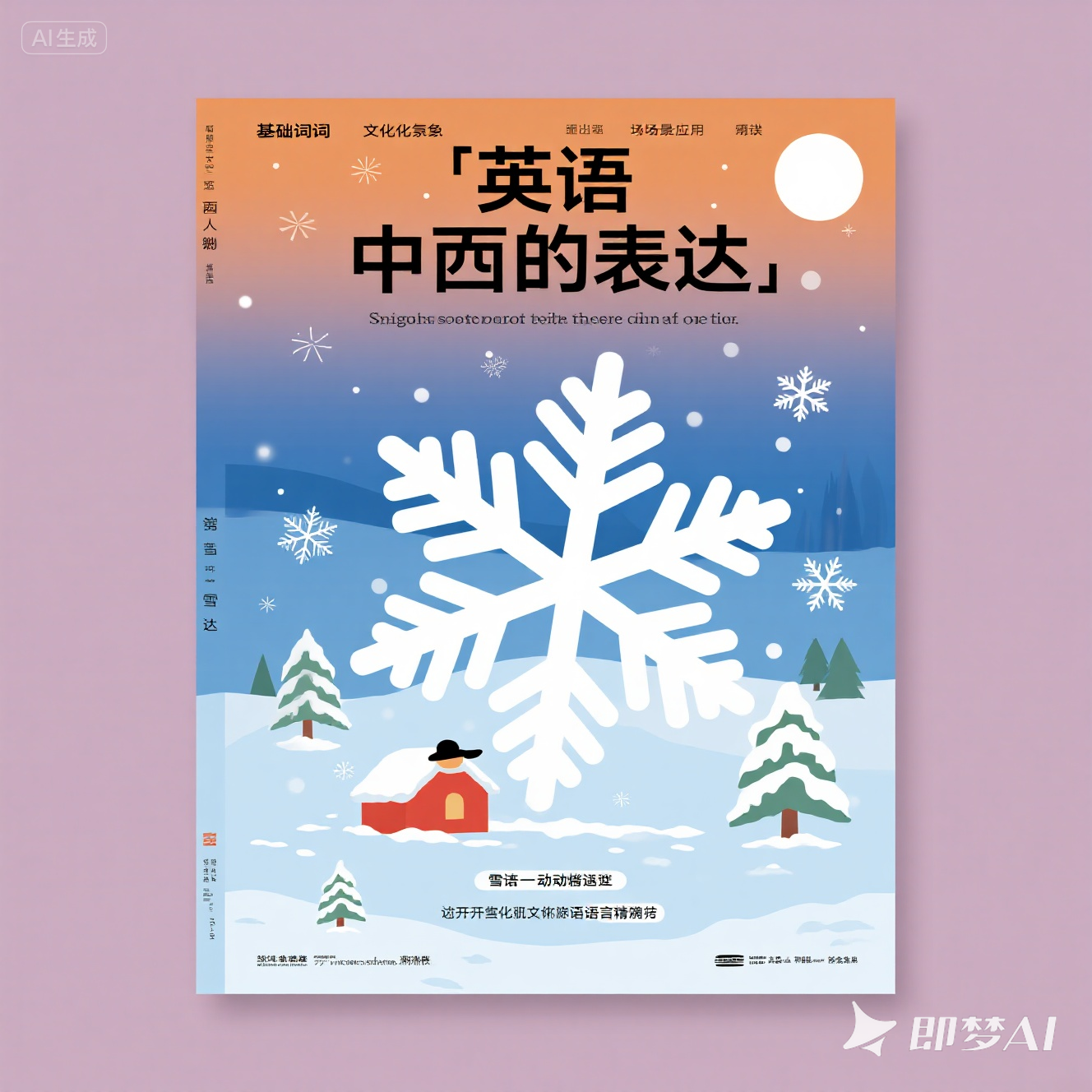 在英语中怎样表达下雪的天气？