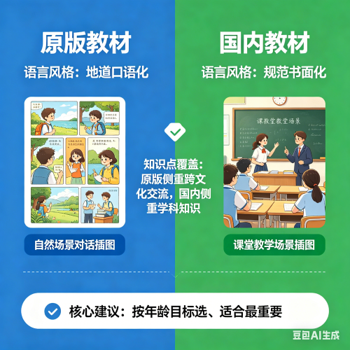 课用原版教材还是国内版
