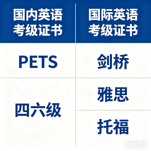 英语有哪些考级证书国家承认的