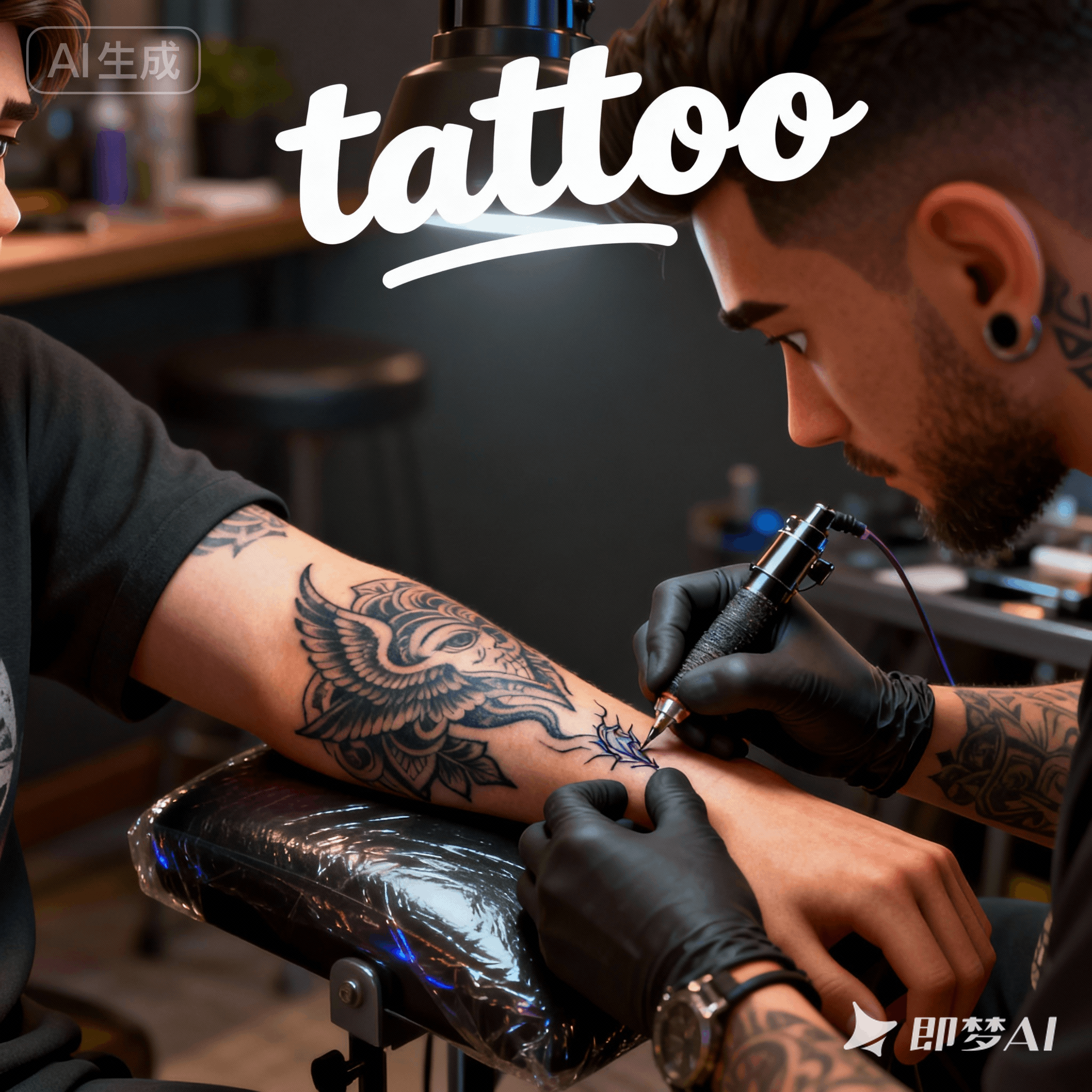 tattoo是什么意思_tattoo怎么读_音标tə'tu-