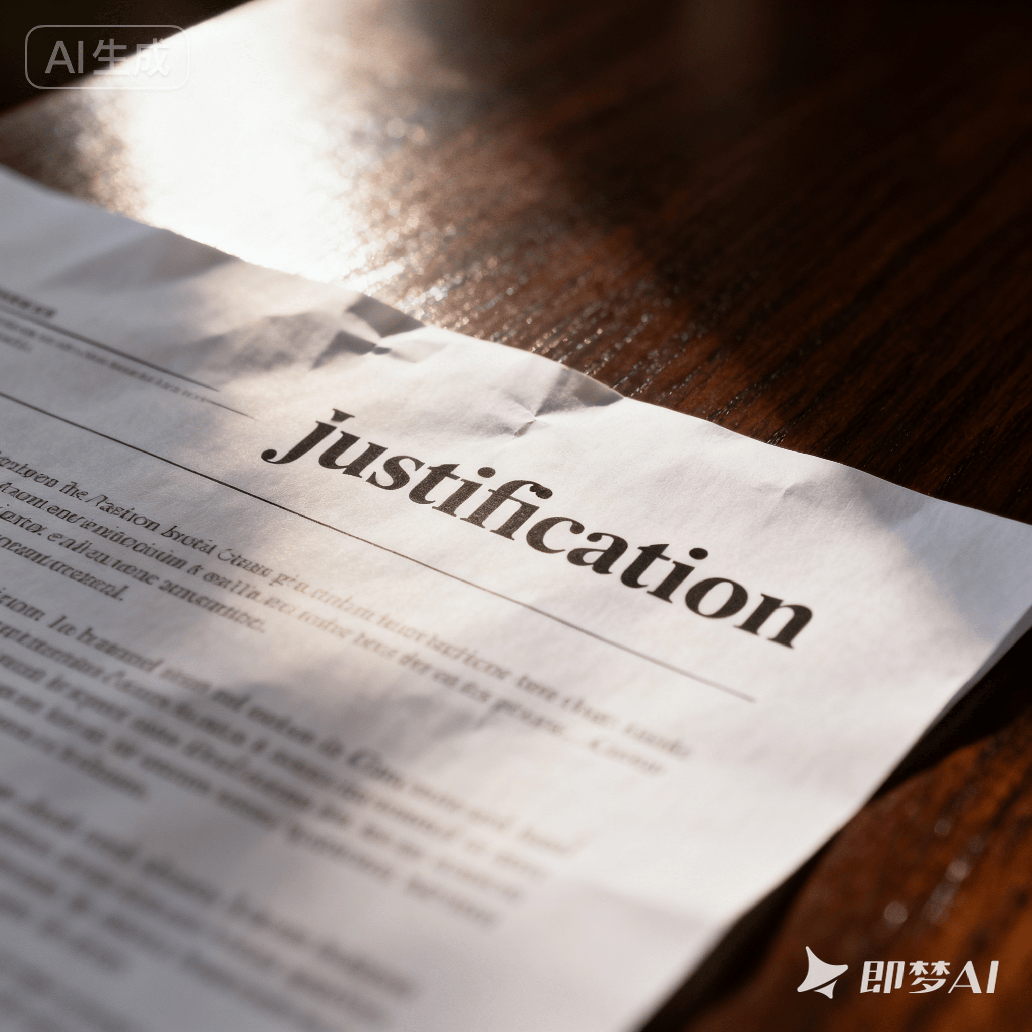 justification是什么意思_justification怎么读_音标ˌdʒʌstɪfɪˈkeɪʃn