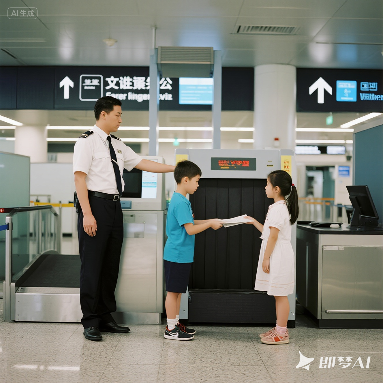 英语机场安检模拟：口语练习？