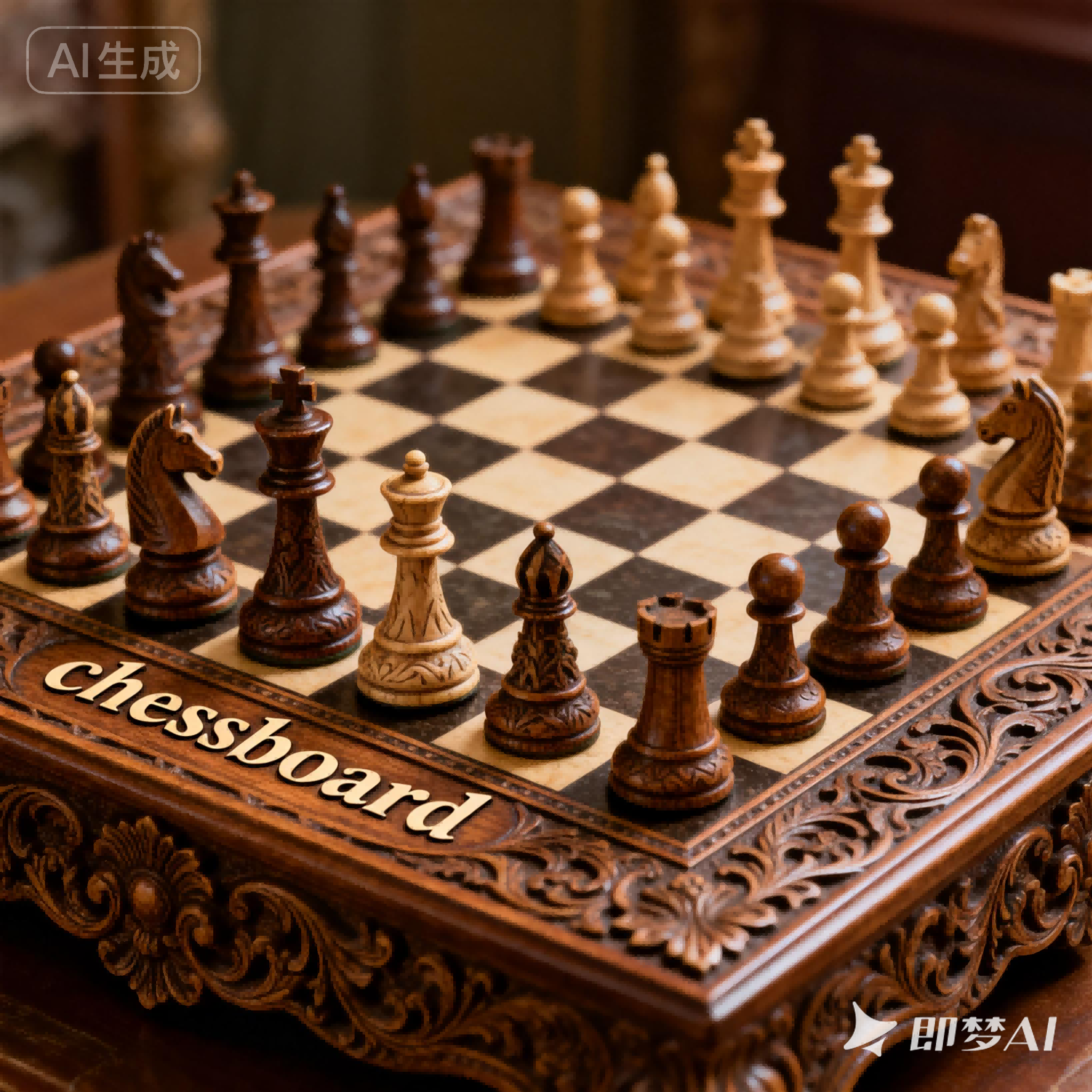 chessboard是什么意思_chessboard怎么读_音标ˈtʃesbɔ-d