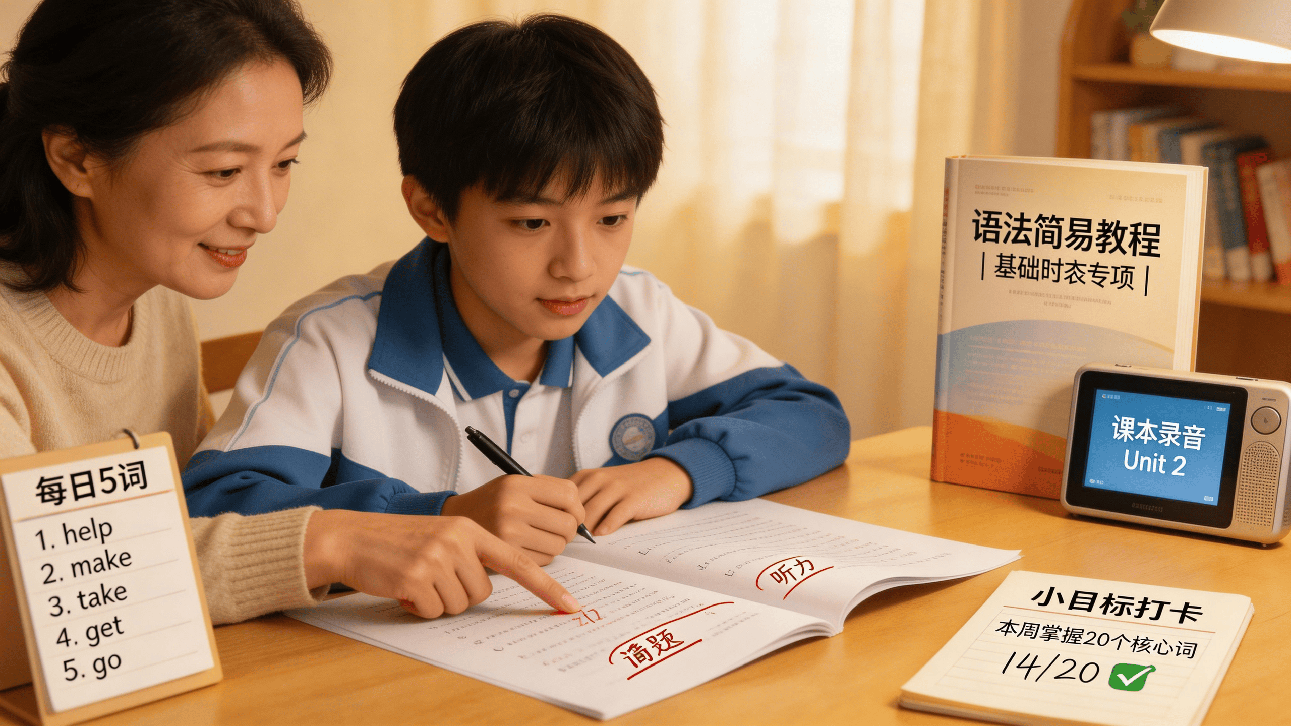 初中孩子英语不好咋办