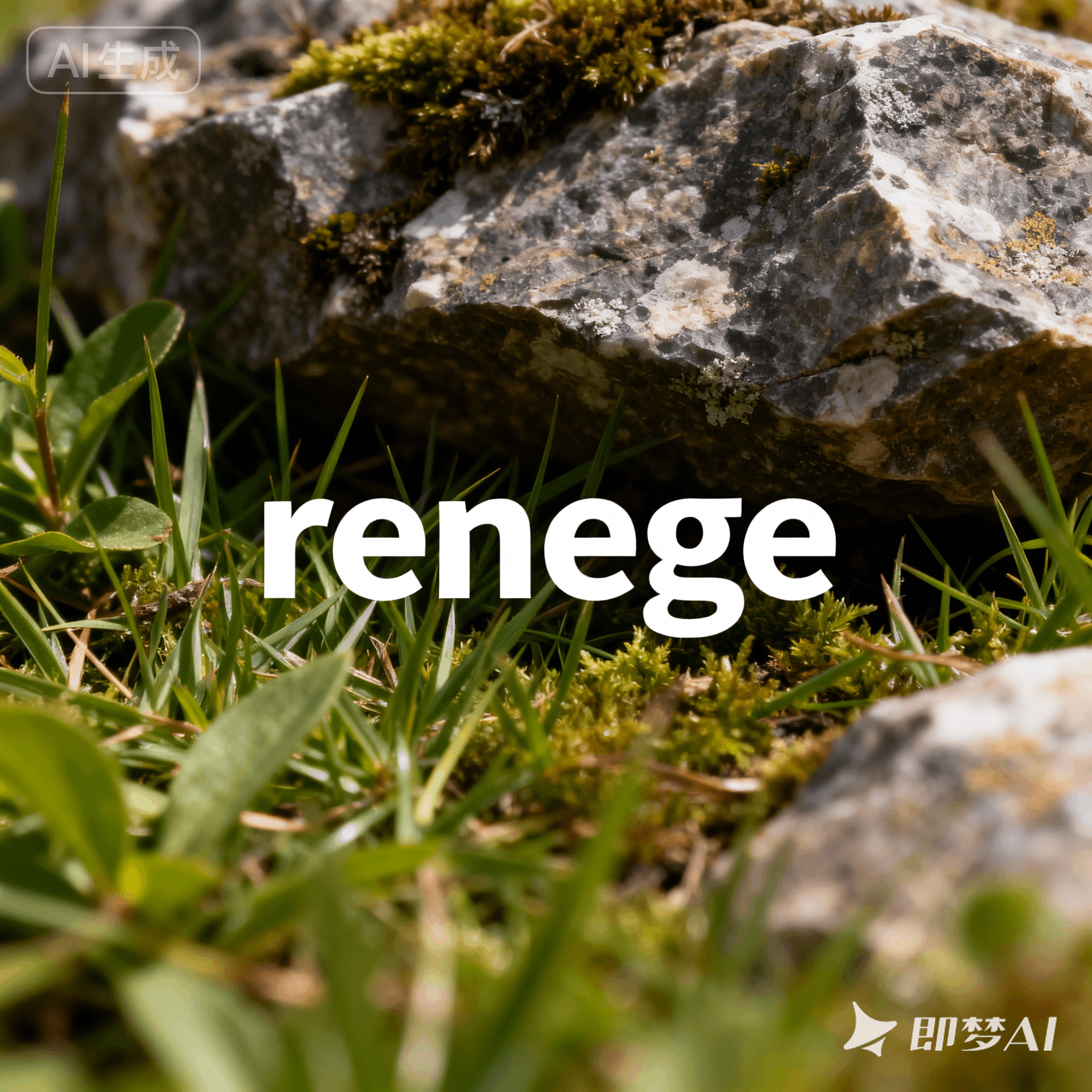 renege是什么意思_renege怎么读_音标rɪ'ni-ɡ