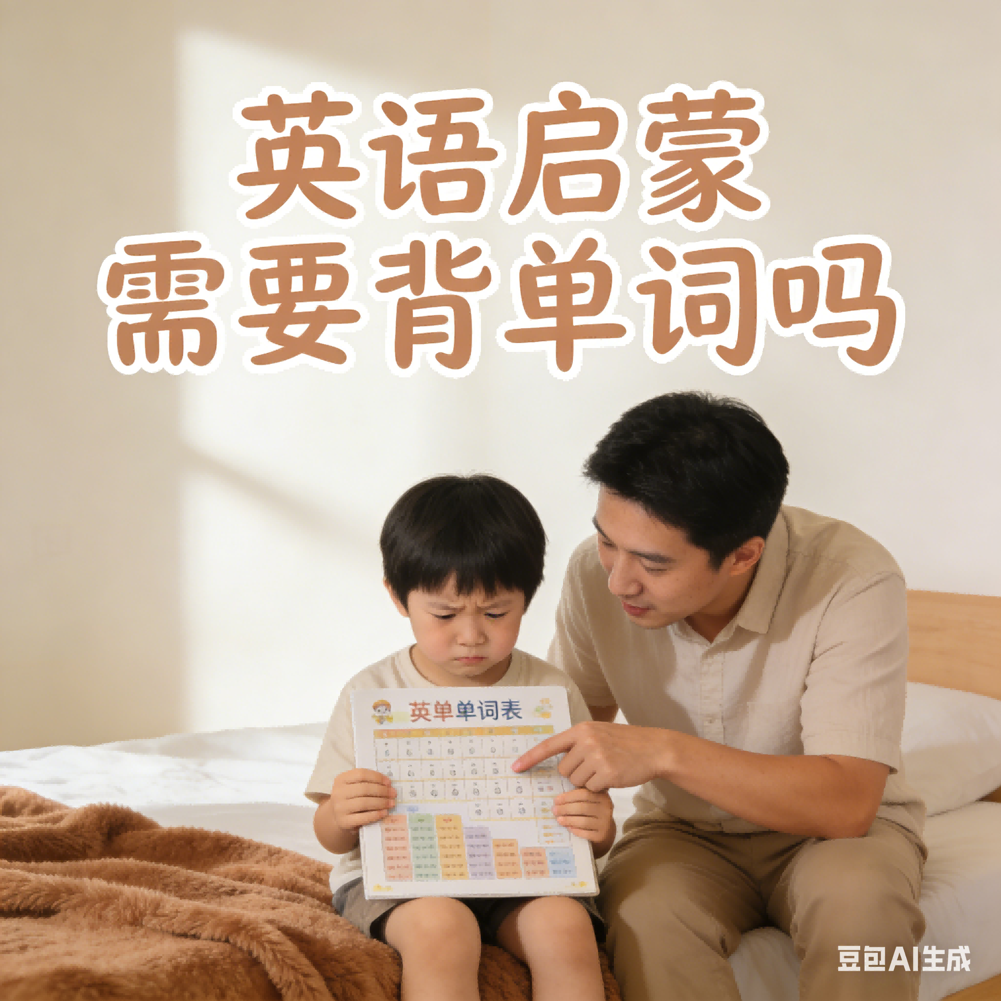 英语启蒙需要背单词吗