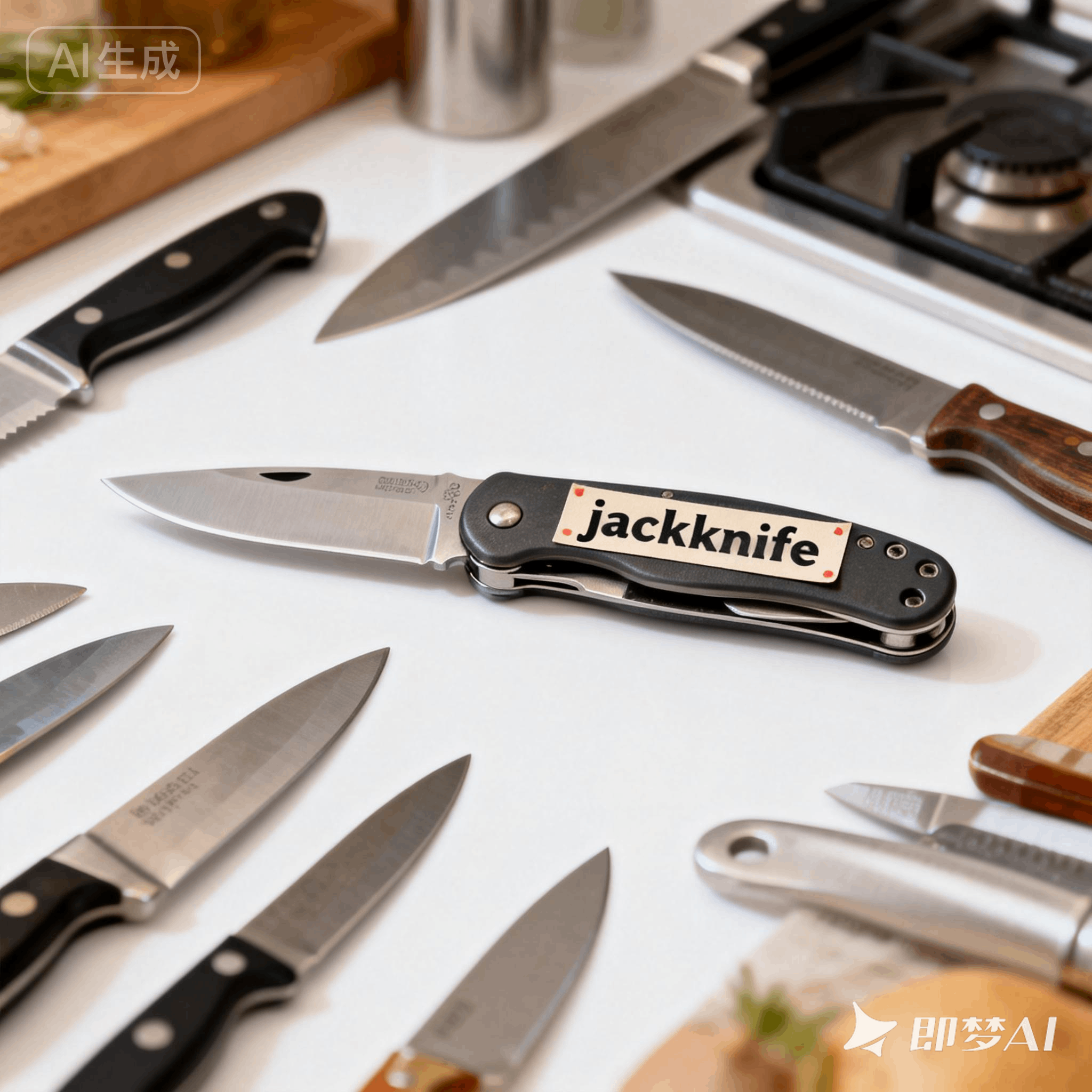 jackknife是什么意思_jackknife怎么读_音标'dʒæknaɪf