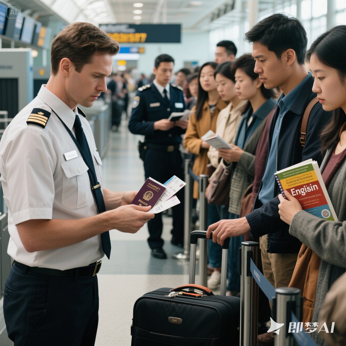 英语机场安检模拟：阅读理解？