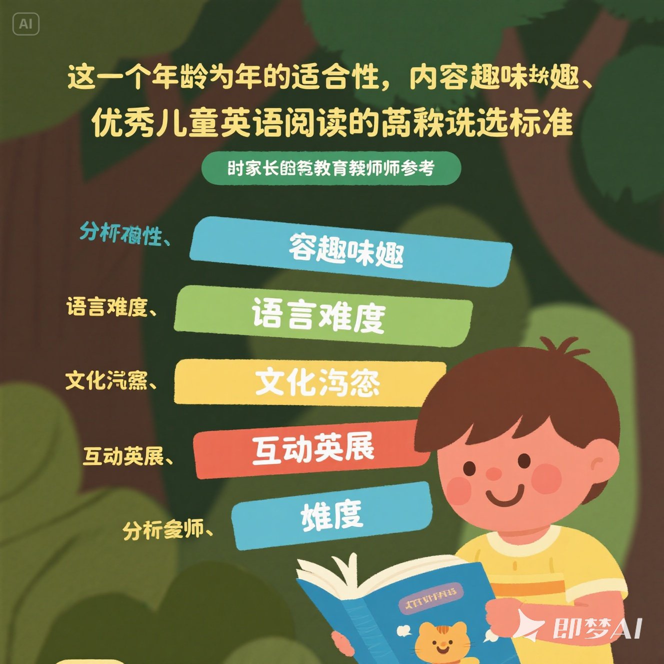 儿童英语阅读材料的选择标准