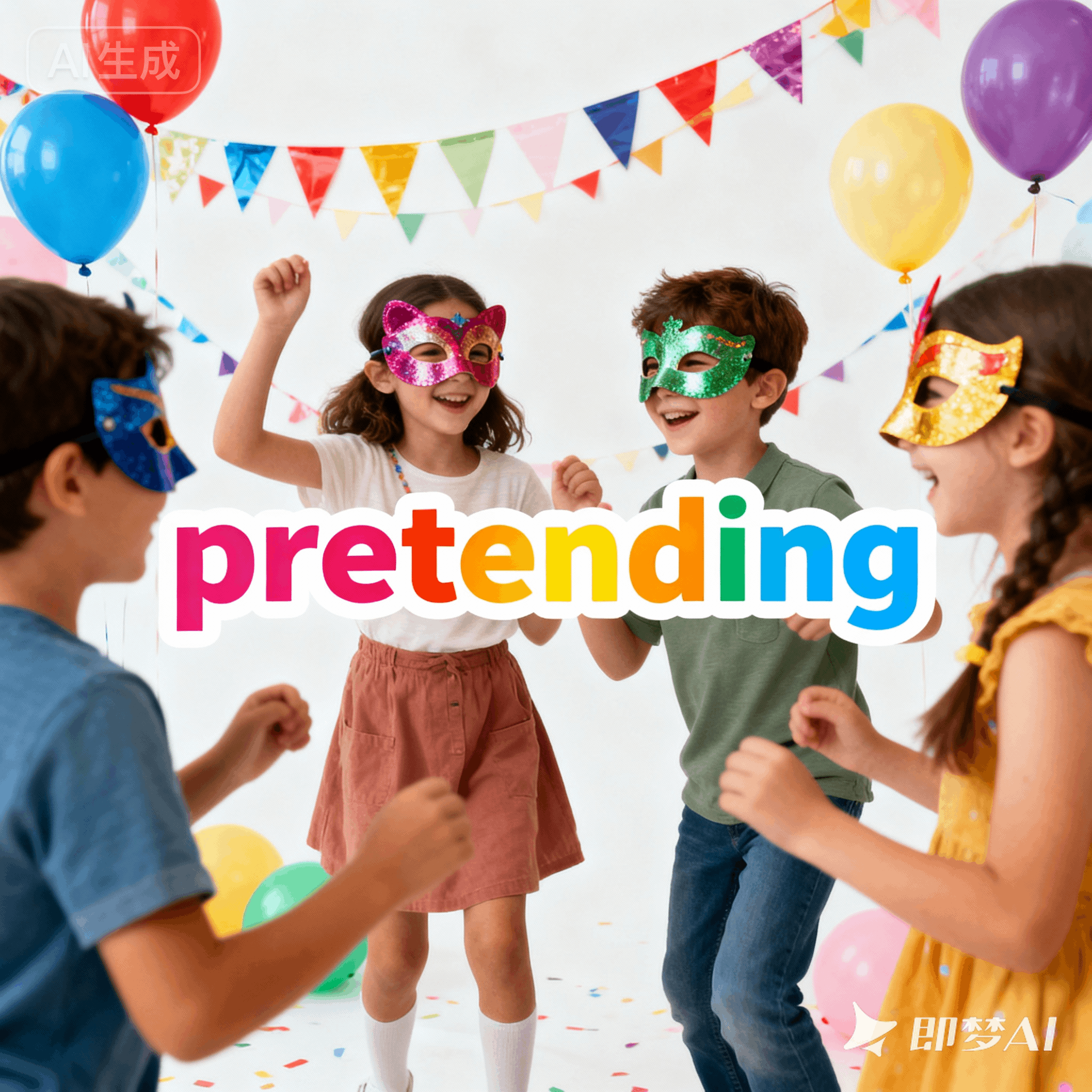 pretending是什么意思_pretending怎么读_音标prɪ'tendɪŋ